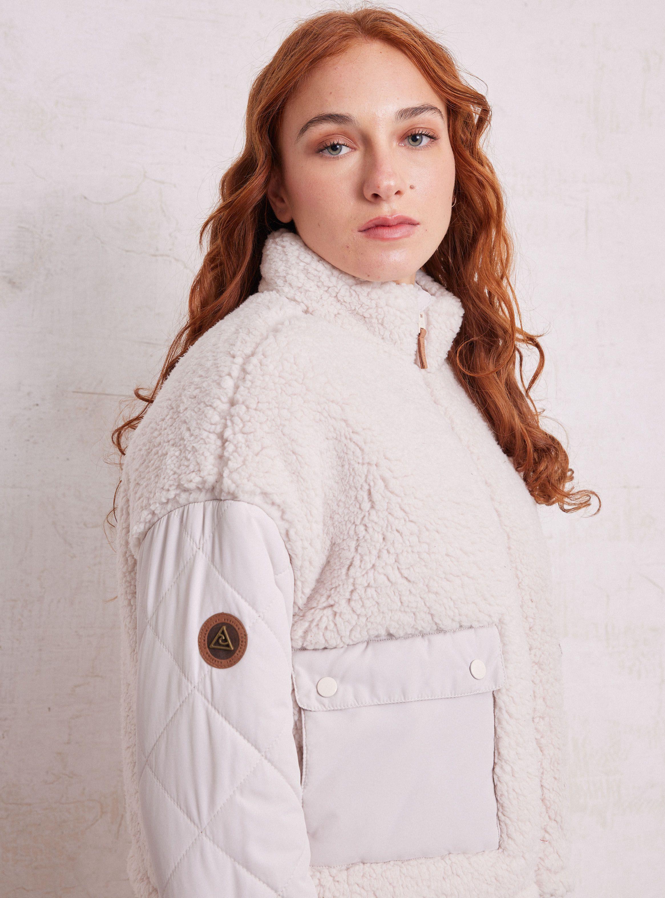 Parka Sherpa con Nailon-2