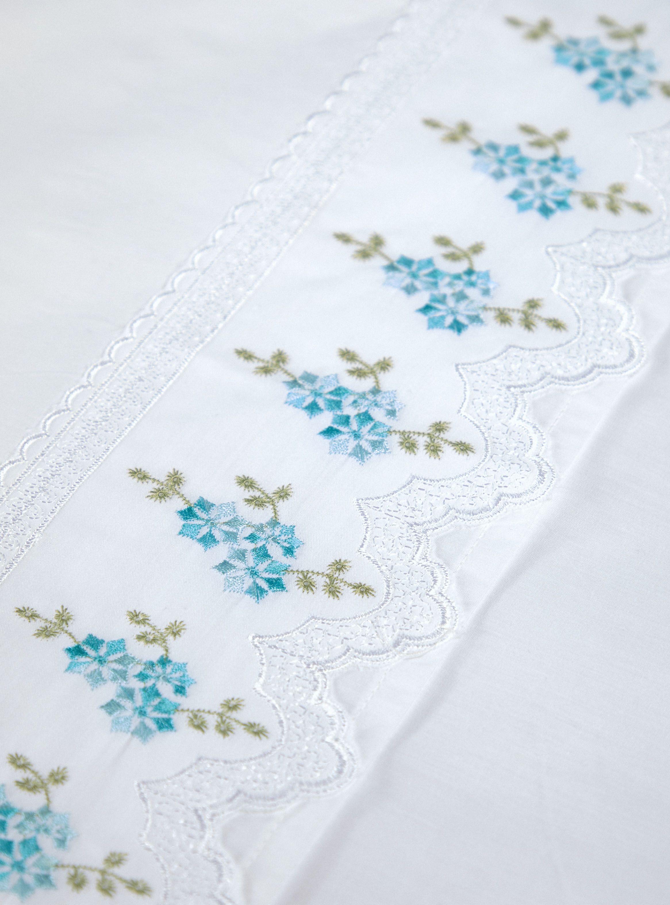 Sábanas 2 Plazas 180 Hilos Broderie Calipso-2