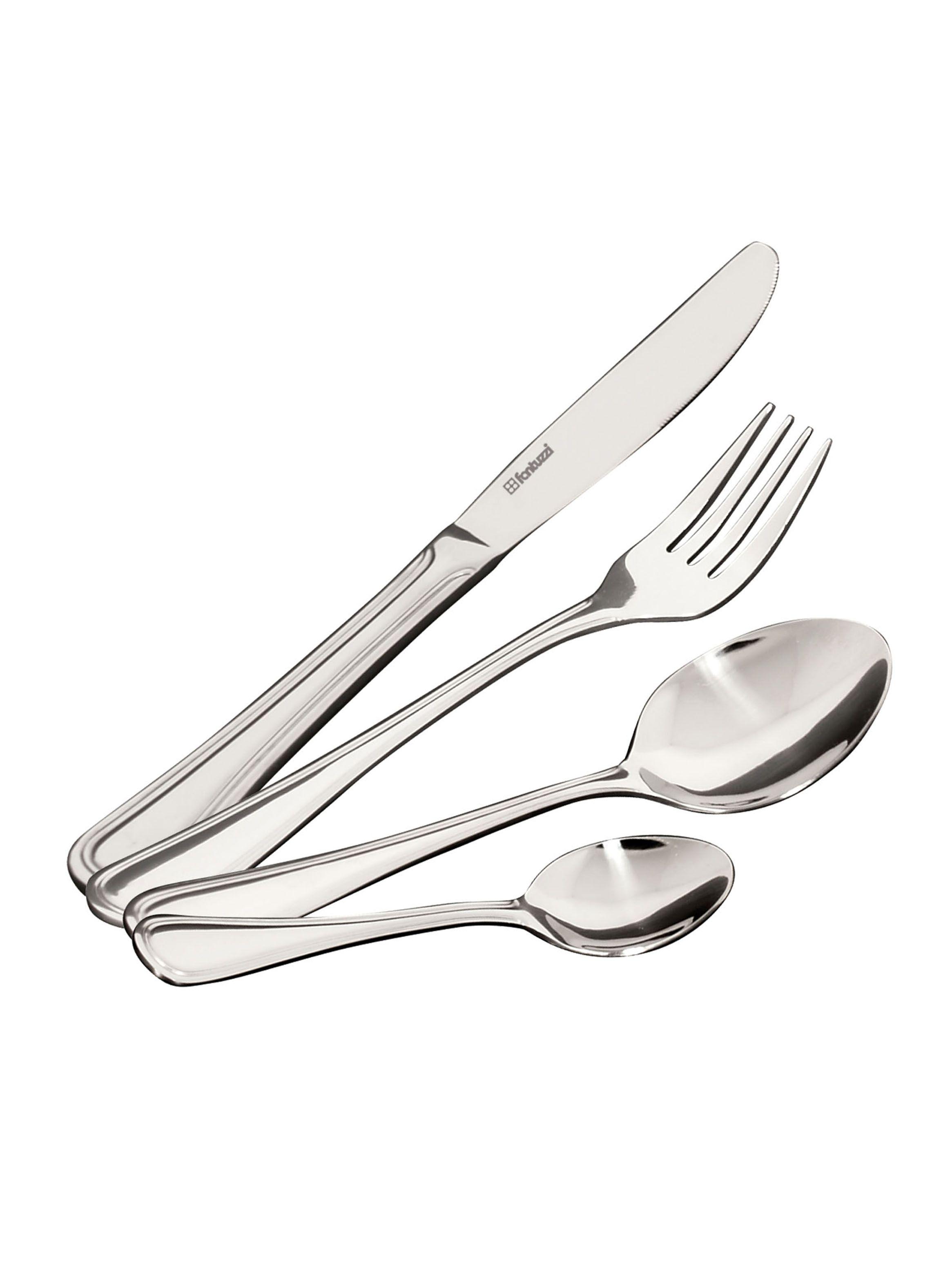Set 24 Piezas Cuchillería Parma Plata 7 x 14 x 28 cm-0