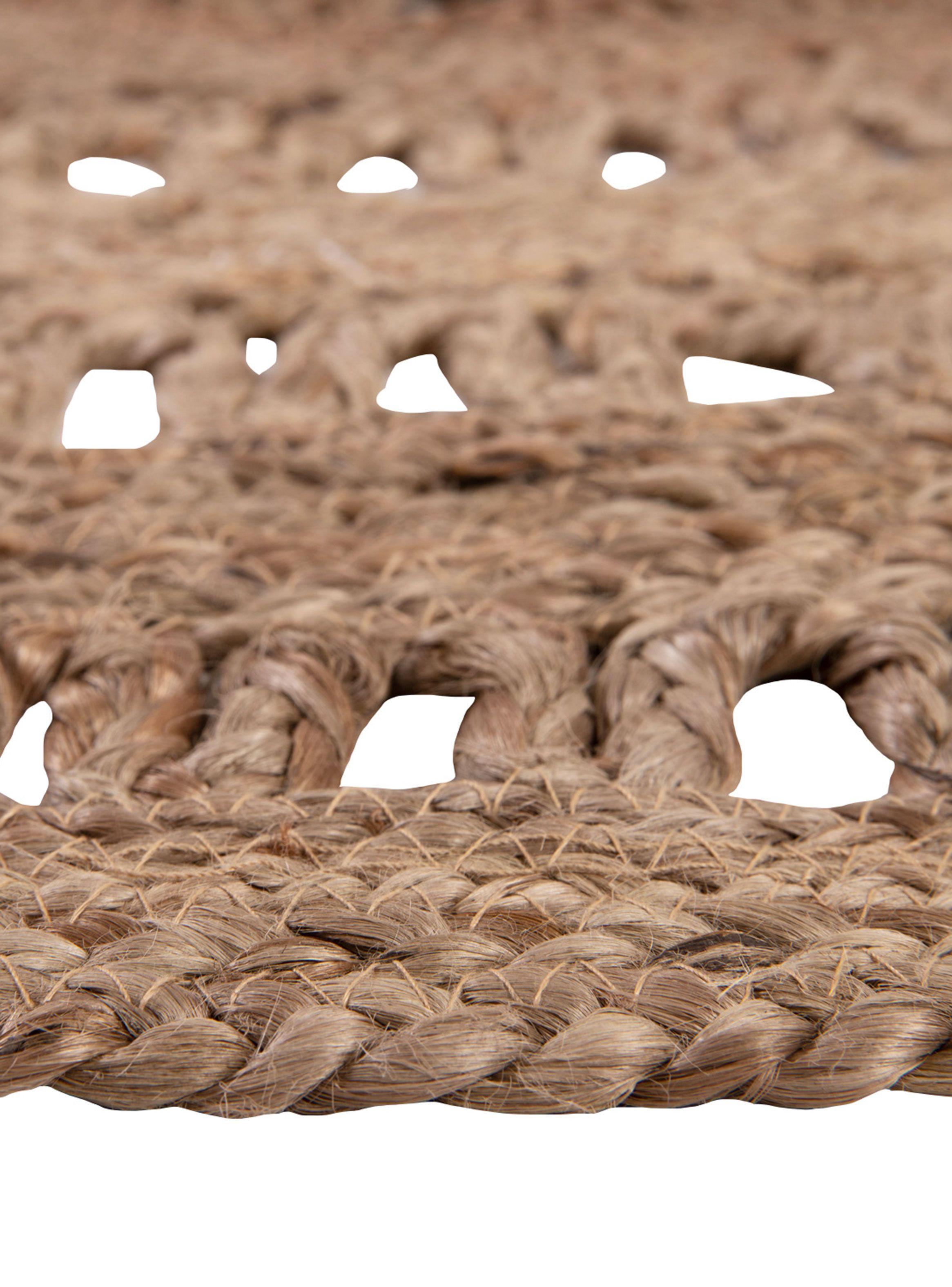 Alfombra Redonda Yute 80 cm Gold 14-1