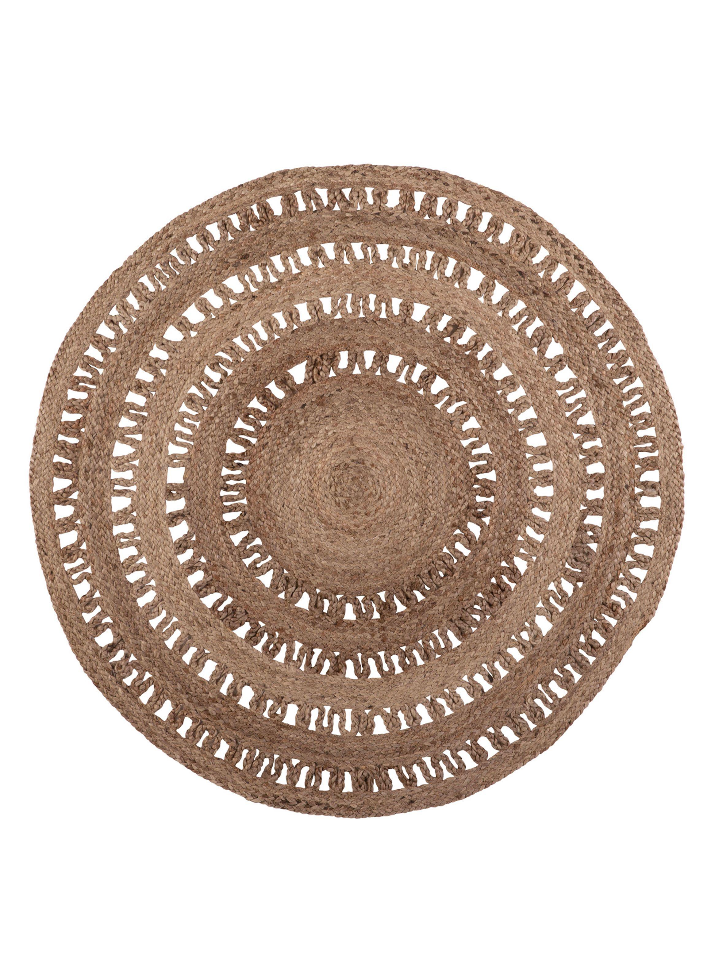Alfombra Redonda Yute 80 cm Gold 14-0