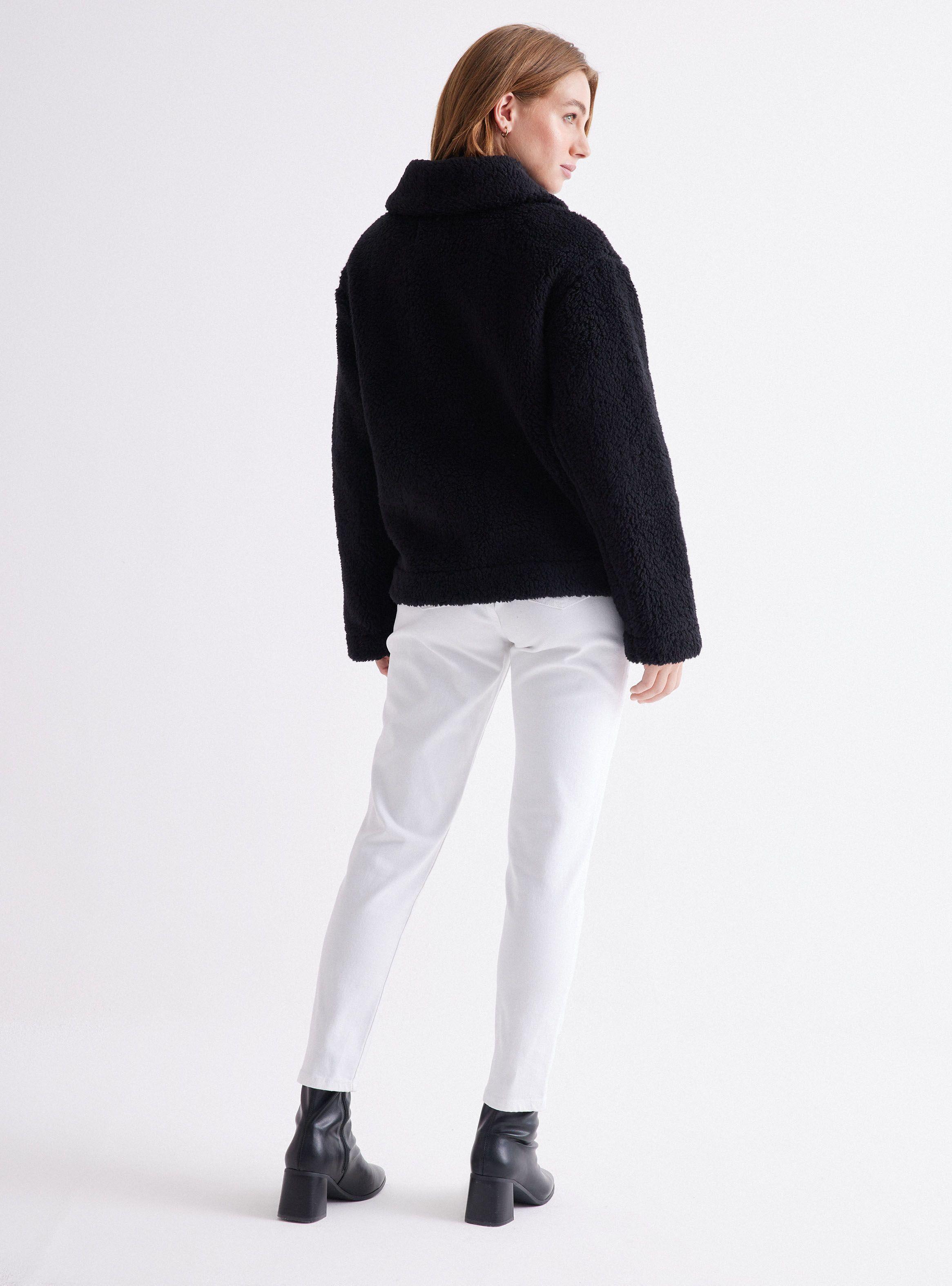 Chaqueta Sherpa Con Botones-5