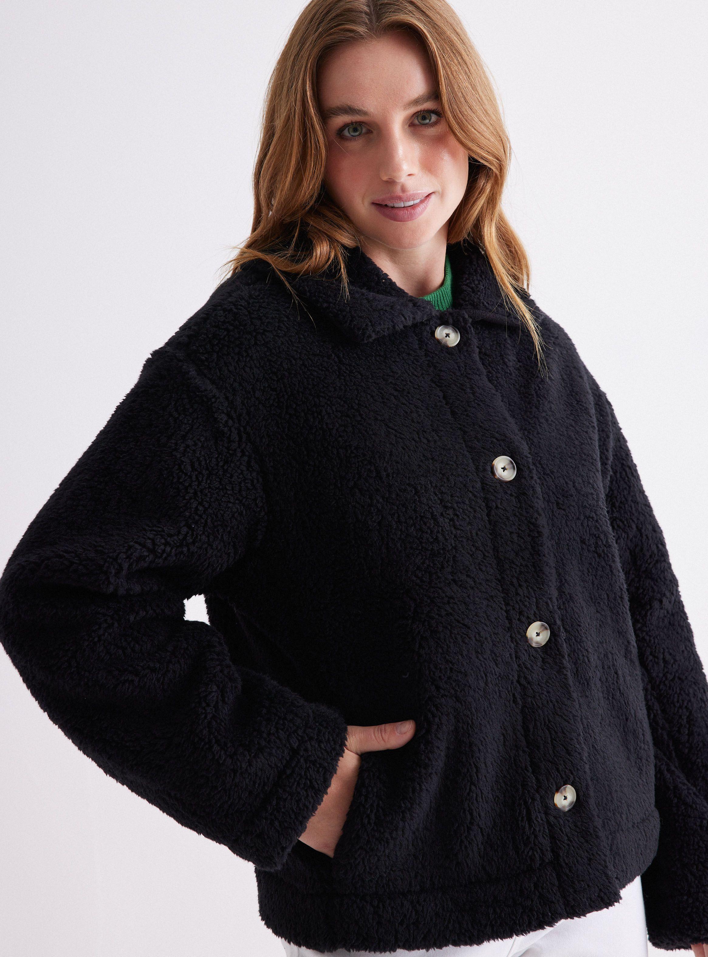 Chaqueta Sherpa Con Botones-2