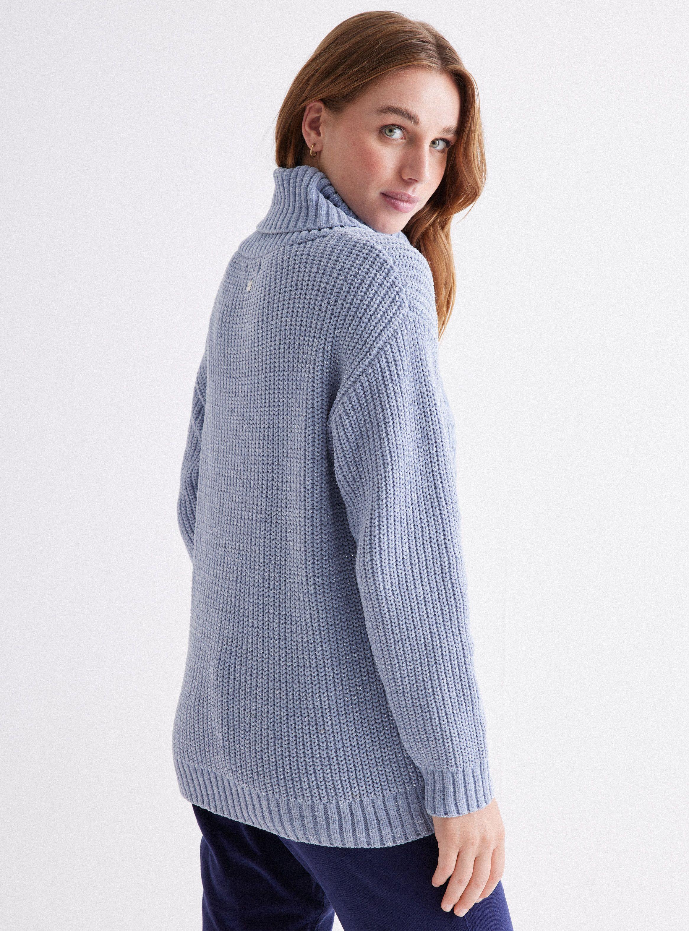 Sweater Trenzado Cuello Alto-1