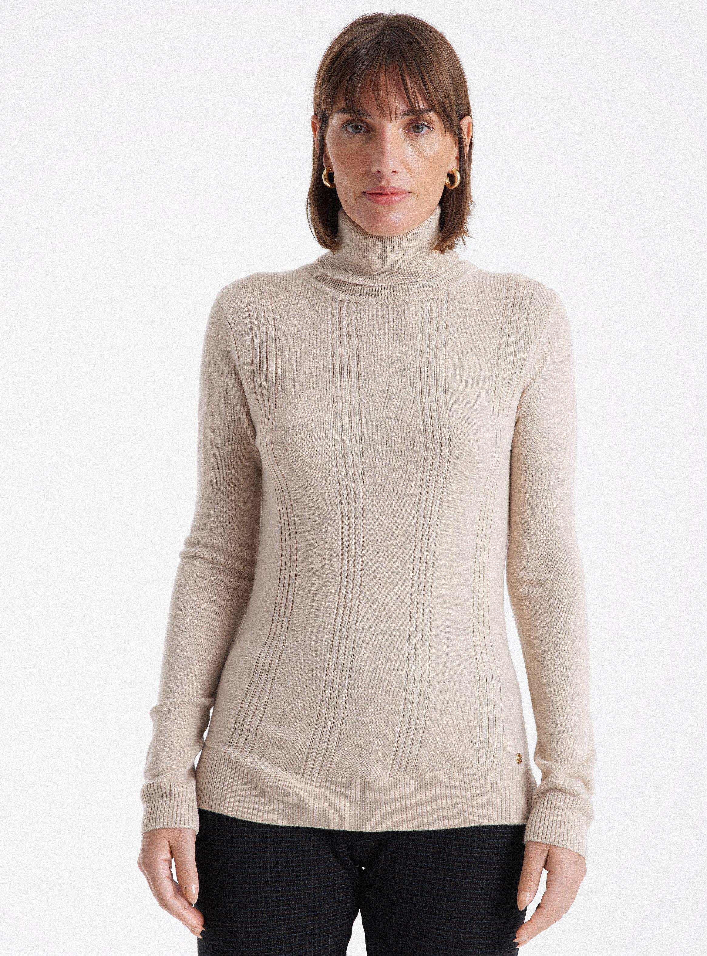 Sweater Cuello Tortuga Rayas Jacquard-0