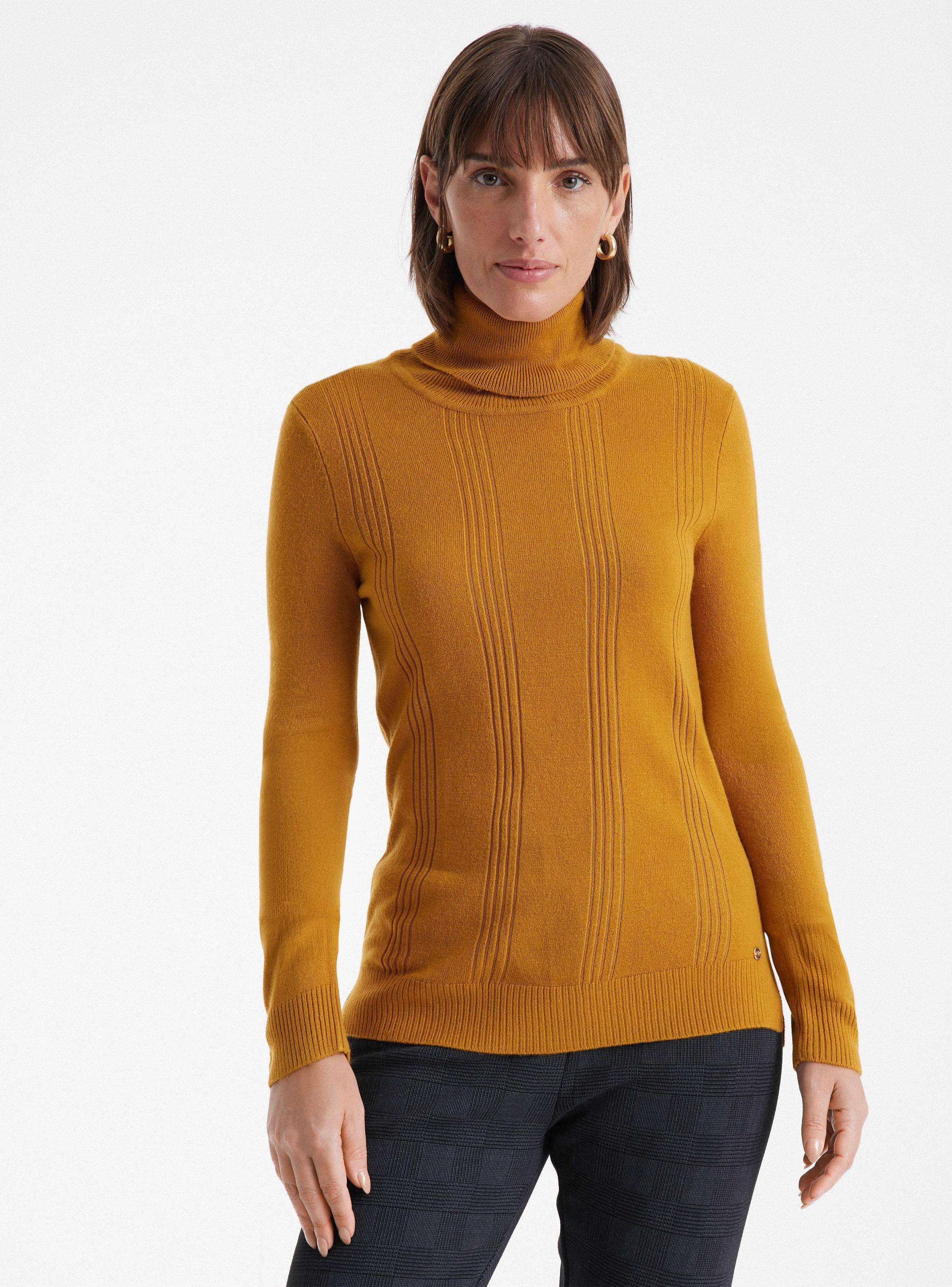 Sweater Cuello Tortuga Rayas Jacquard-0