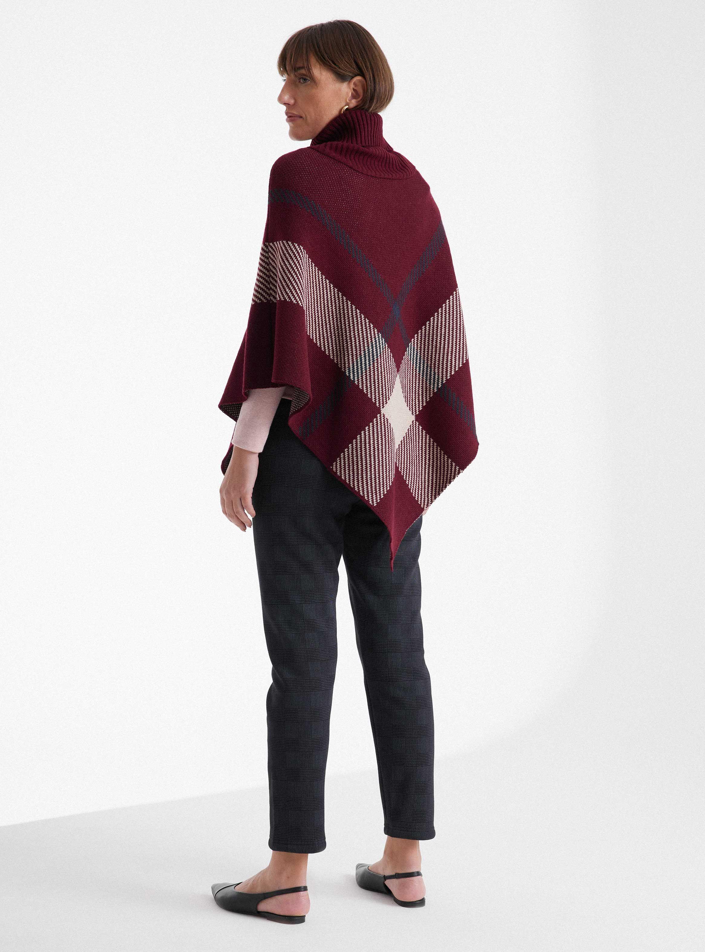 Sweater Poncho Tejido-5