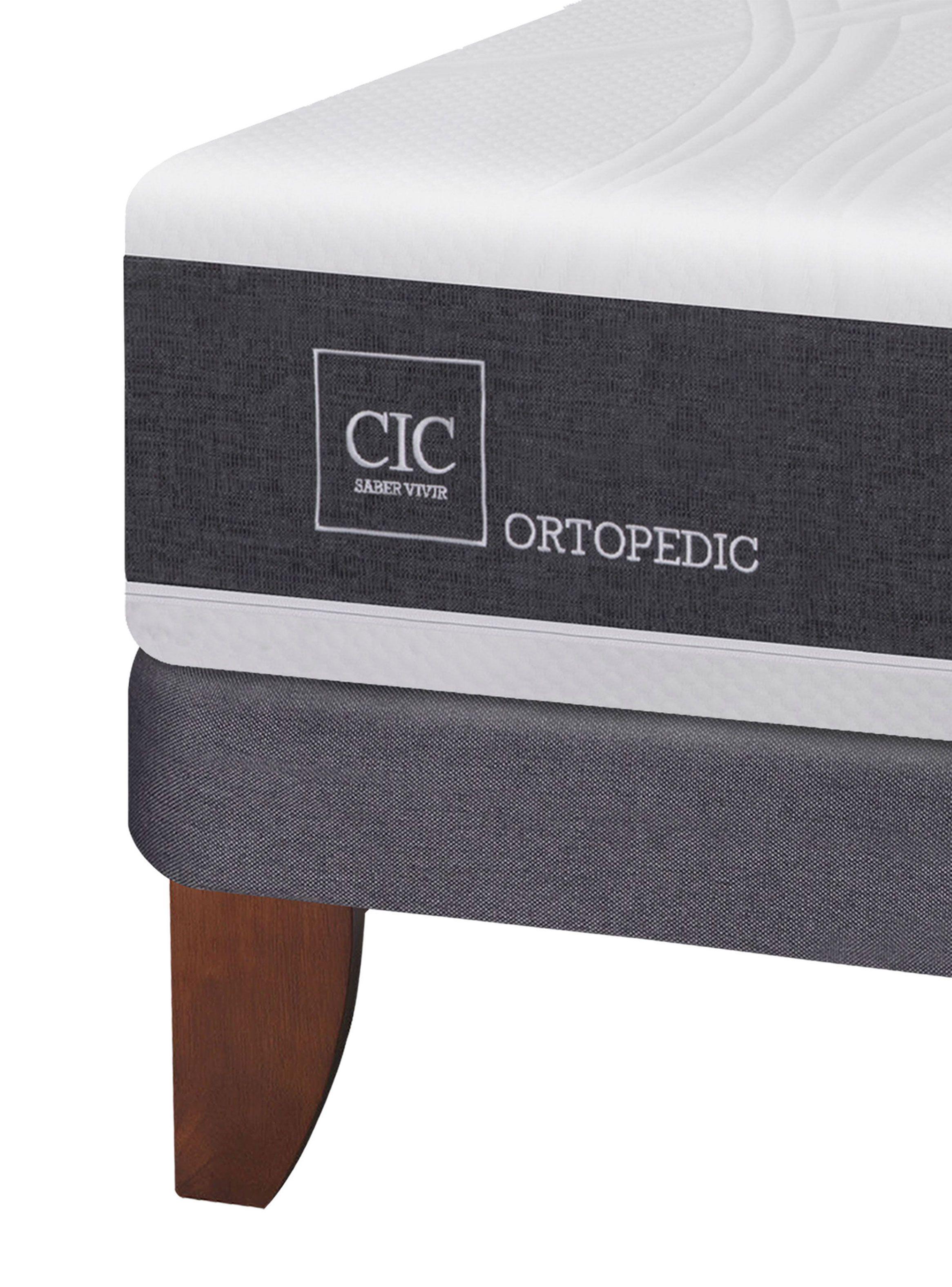 Cama Europea New Ortopedic 2 Plazas Base Normal + Set Muebles Legno-4
