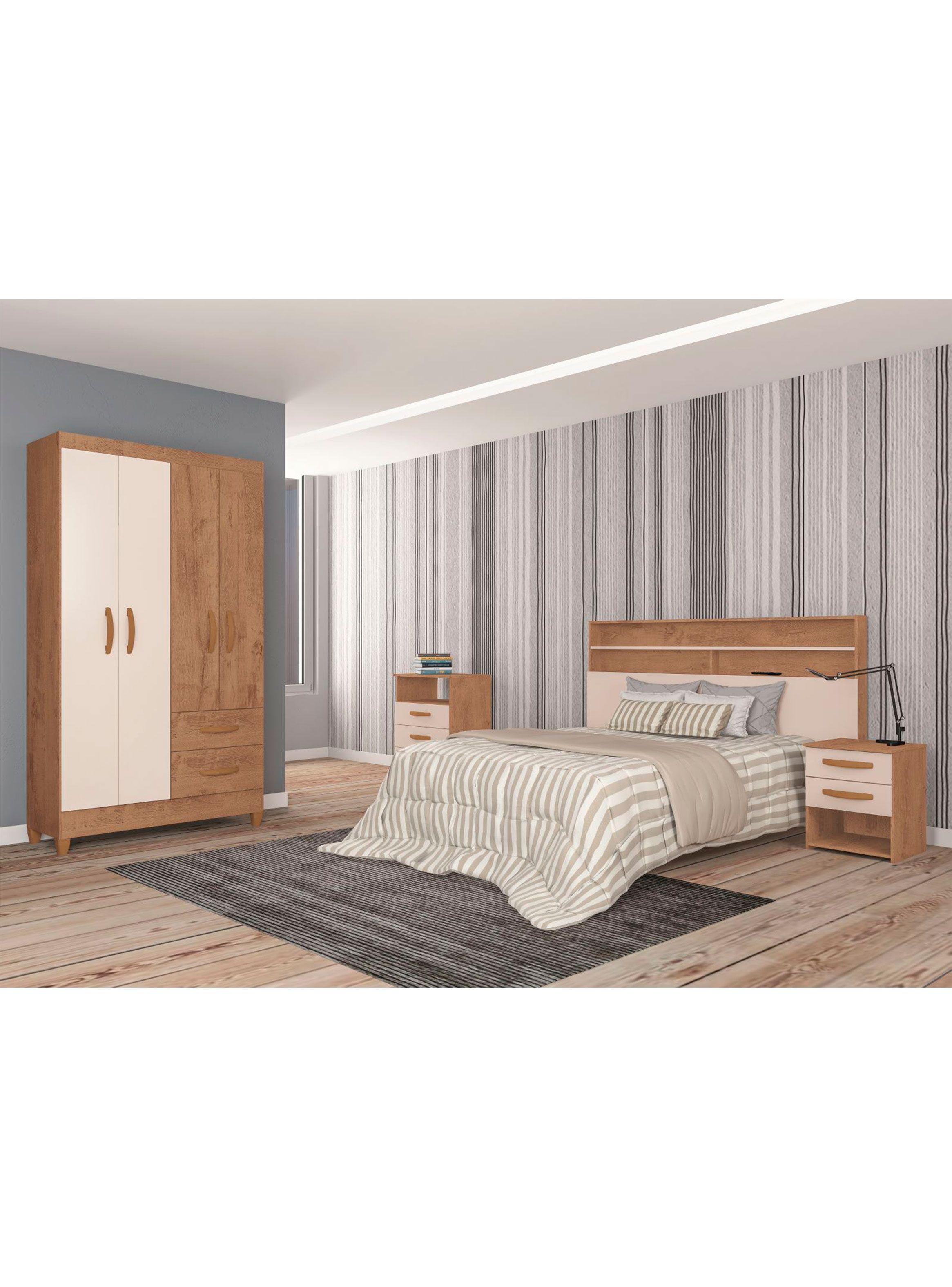 Clóset Jazmin Bicolor 4 Cajones 2 Puerta-3