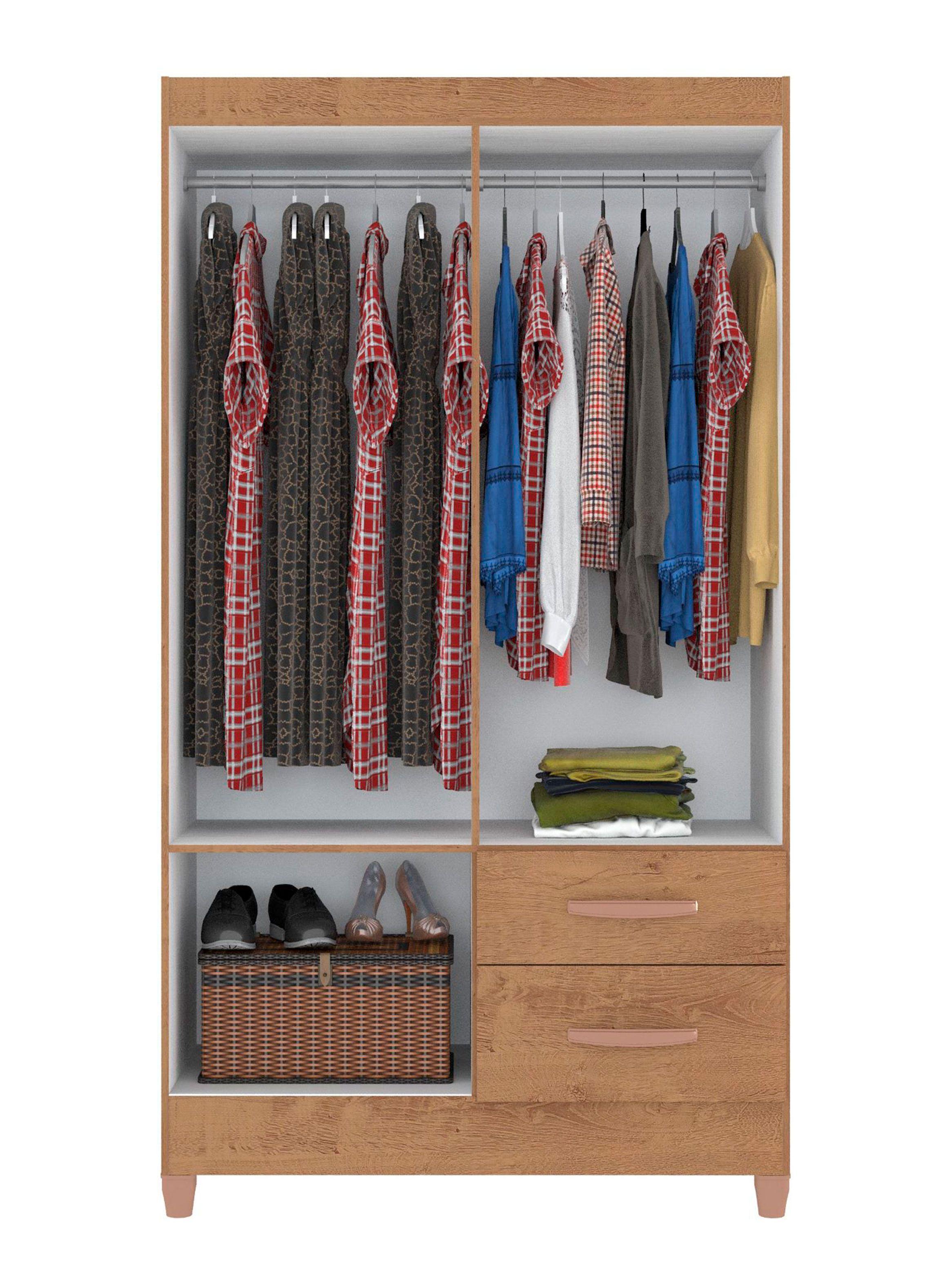 Clóset Jazmin Bicolor 4 Cajones 2 Puerta-2