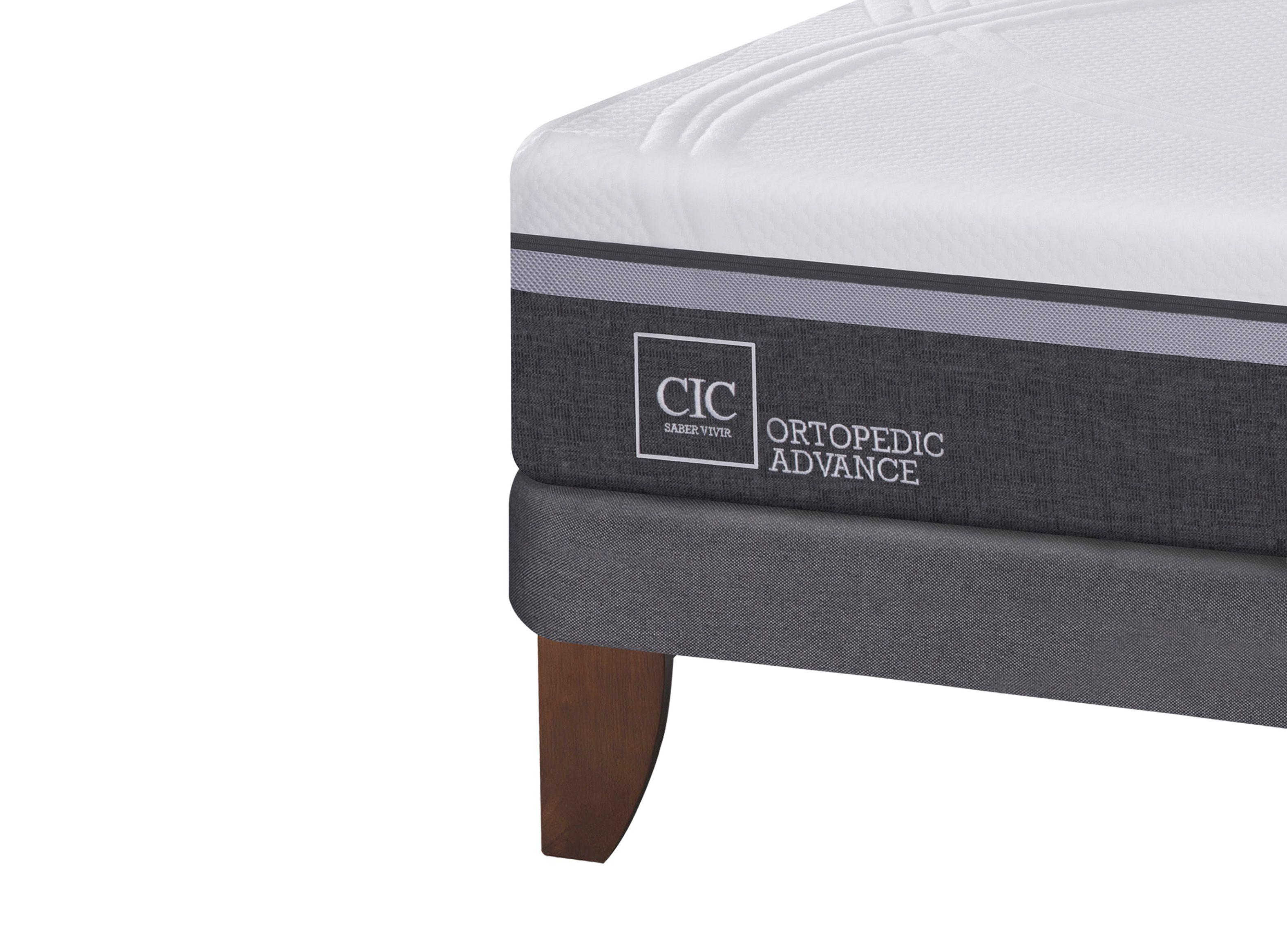 Cama Europea Ortopedic Advance King + Set Muebles Legno-4