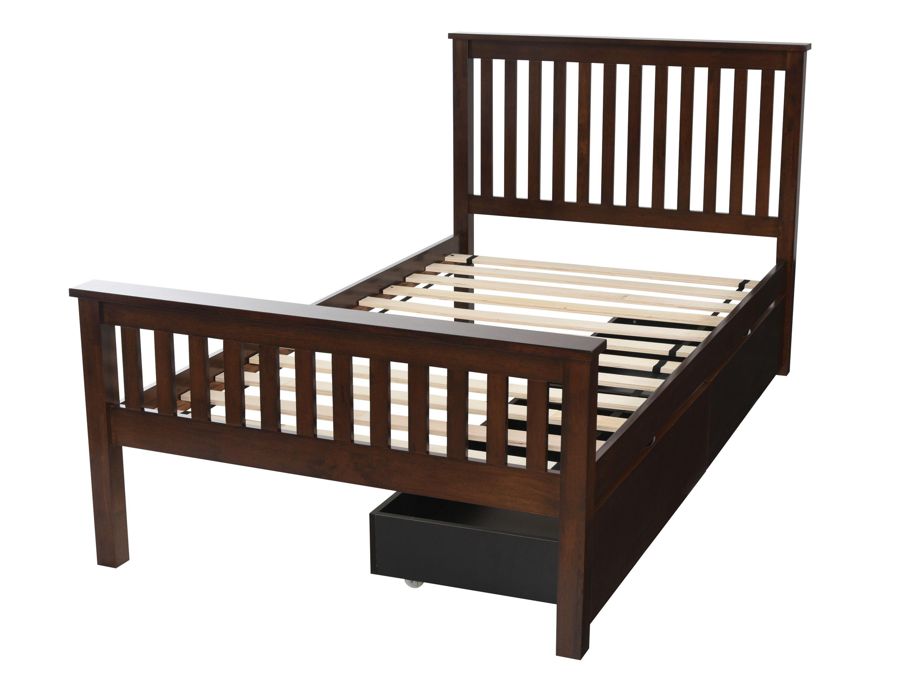 Cama Eloísa Single 1.5 Plazas + Set 2 Cajones-3