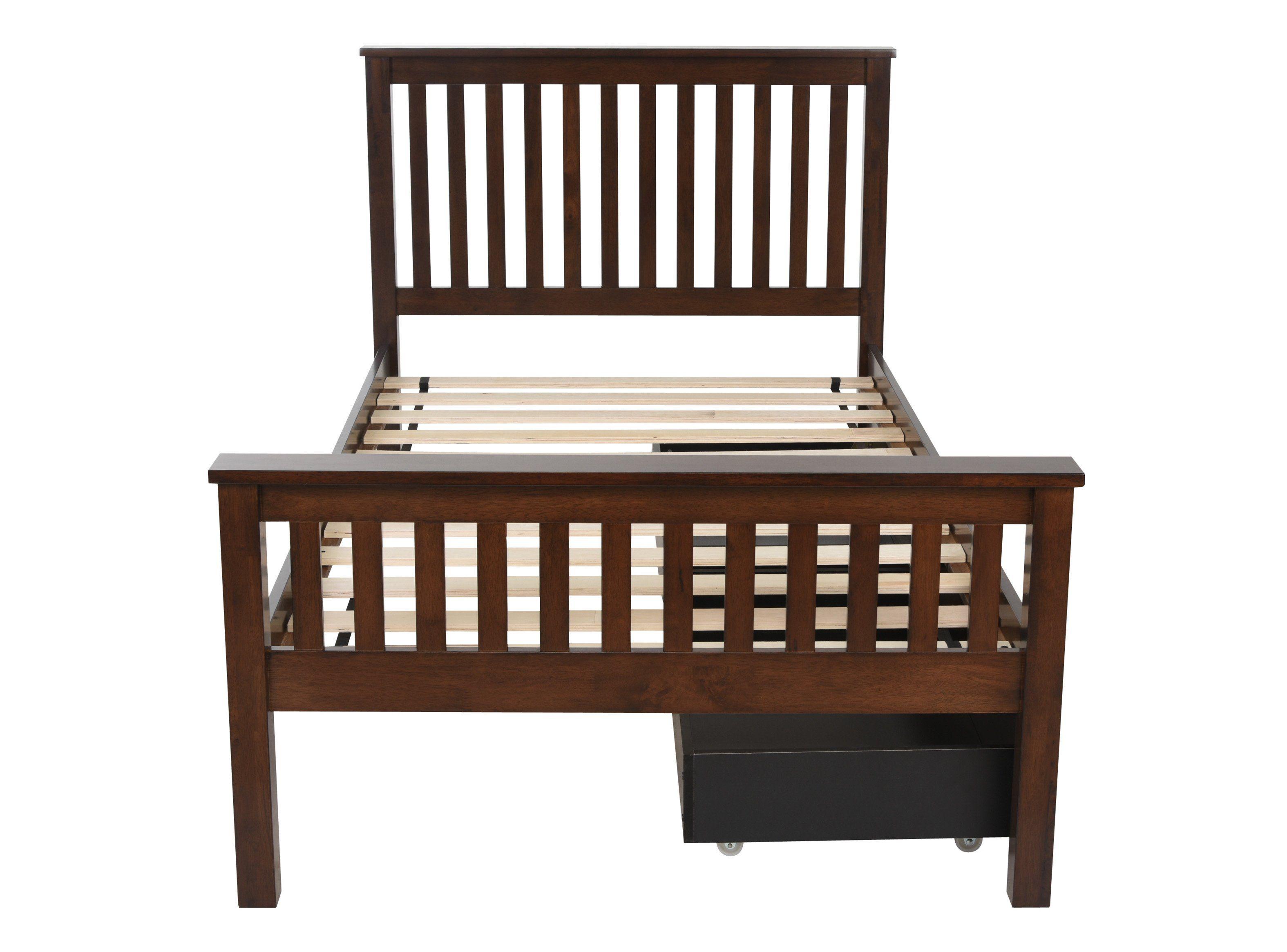 Cama Eloísa Single 1.5 Plazas + Set 2 Cajones-0