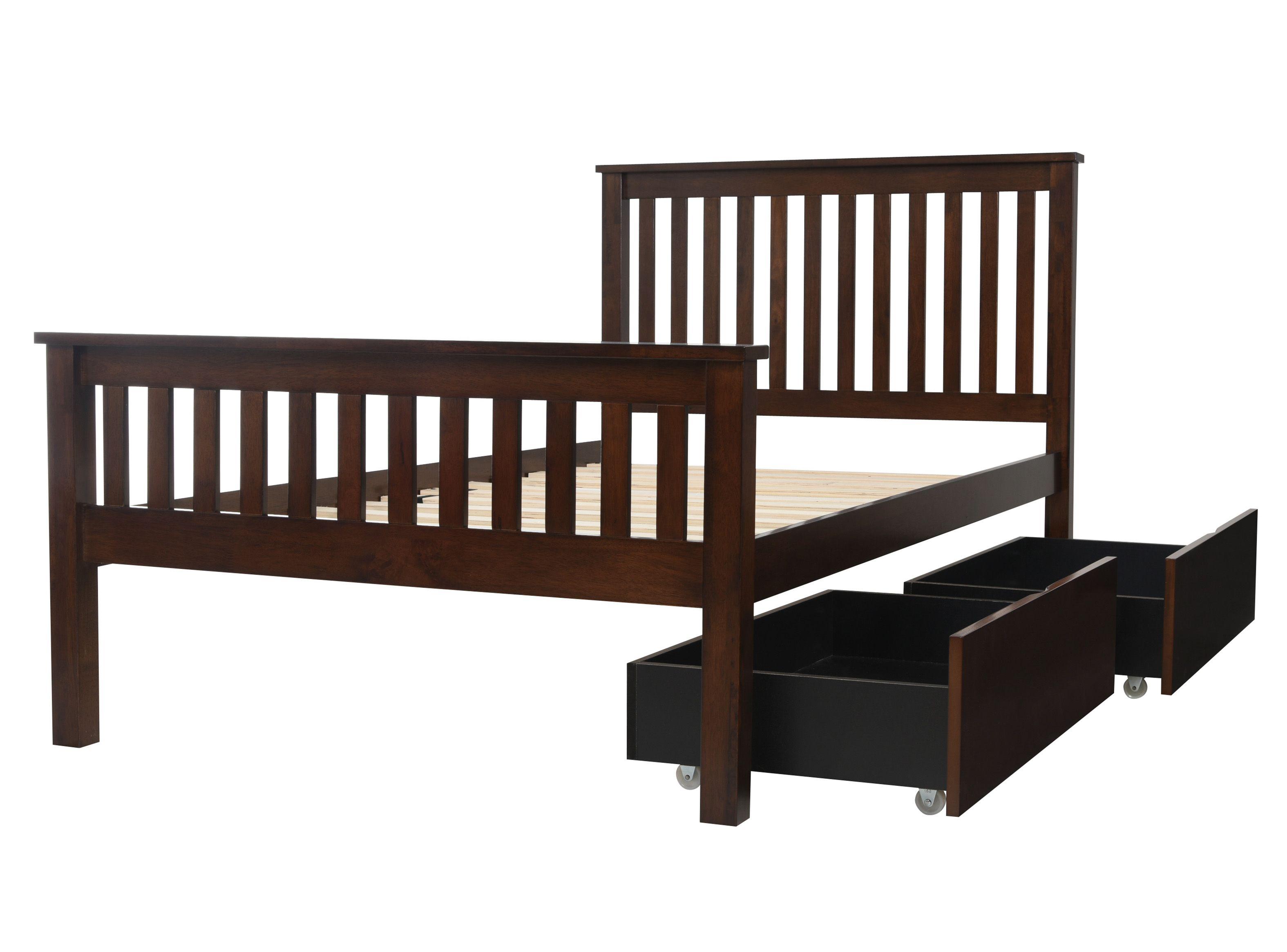 Cama Eloísa Single 1.5 Plazas + Set 2 Cajones-1