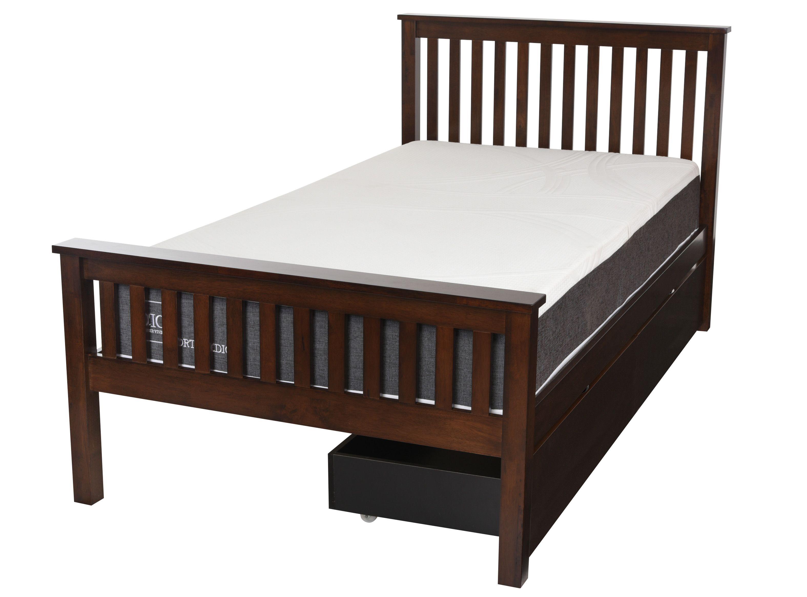 Cama Eloisa Single Ortopedic 1.5 Plazas + Set 2 Cajones-1