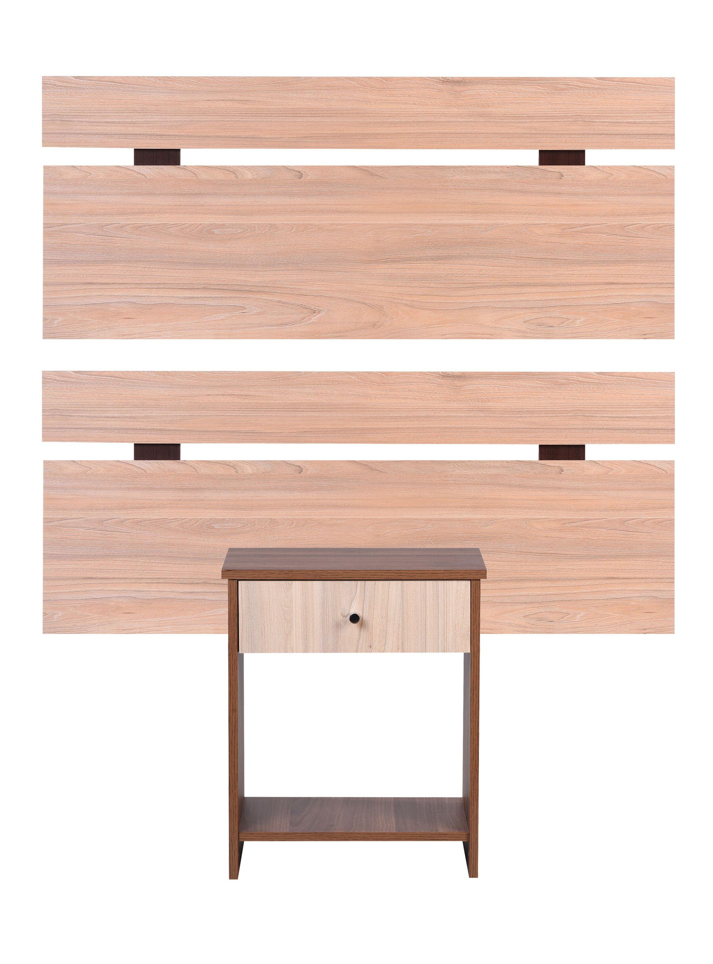 Set Muebles Dormitorio Dúplex: 2 Respaldos 1.5 Plazas + Velador-2