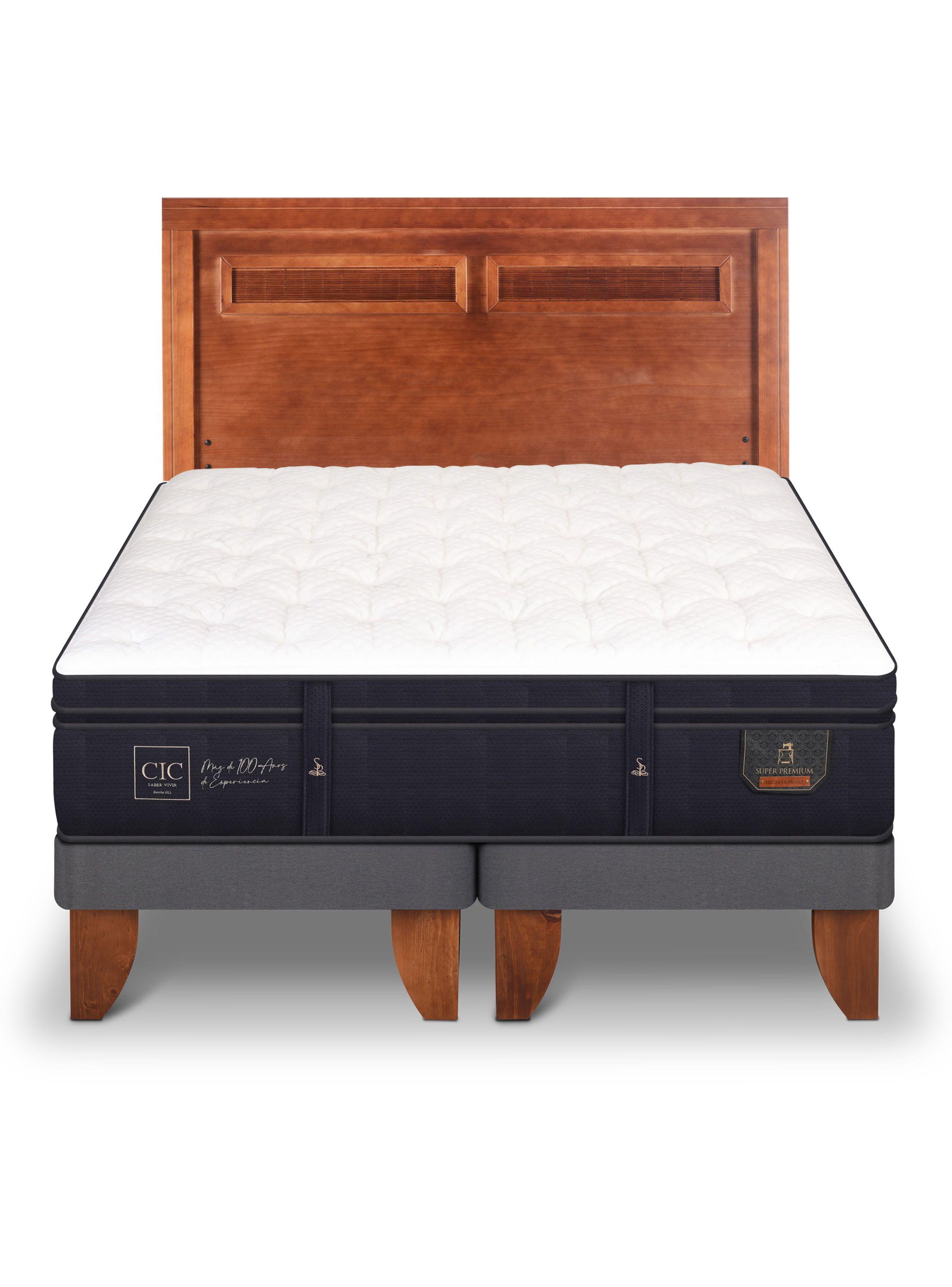 Cama Europea Super Premium King + Respaldo Milán-2