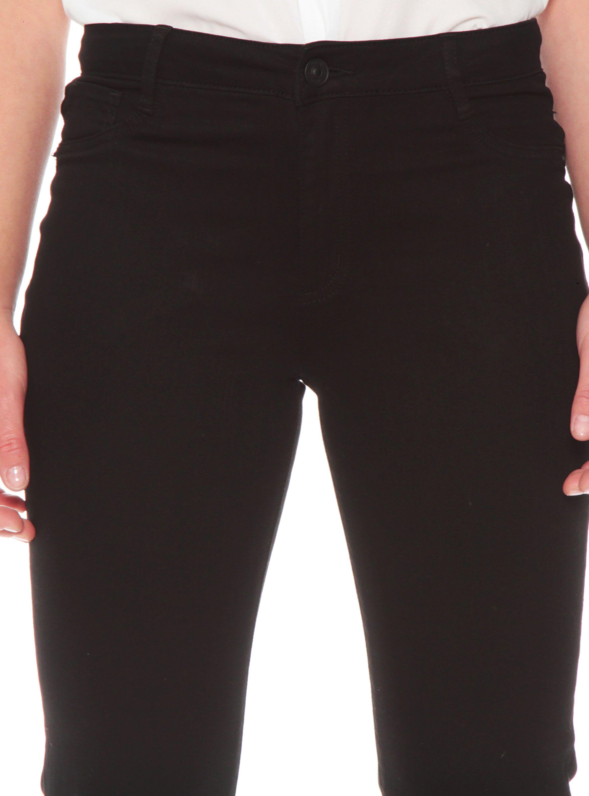 Jeans Recto Tiro Alto Push In Push Up Un Botón-2