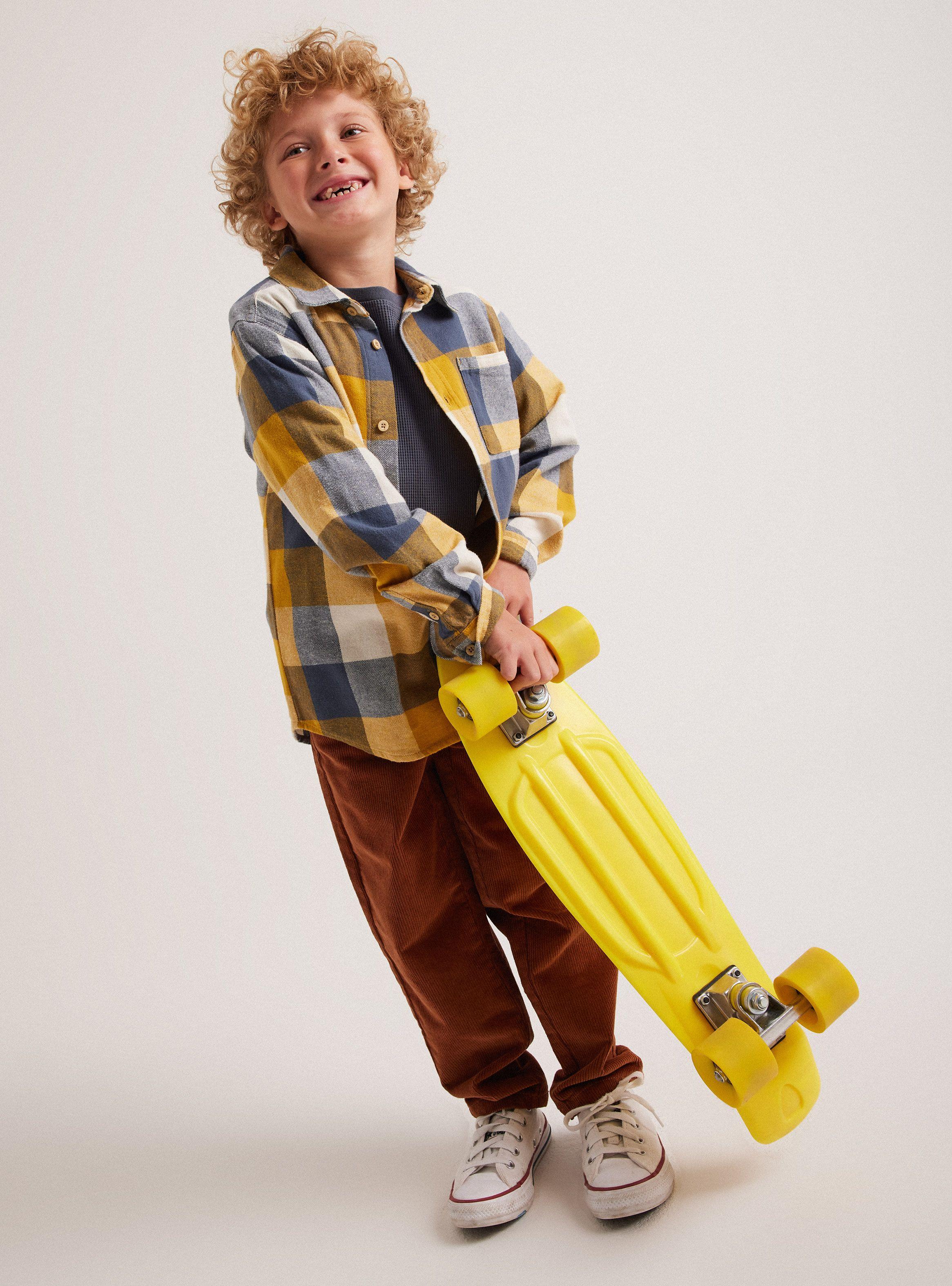 Camisa De Vestir Estampado Cuadrillé Franela-0