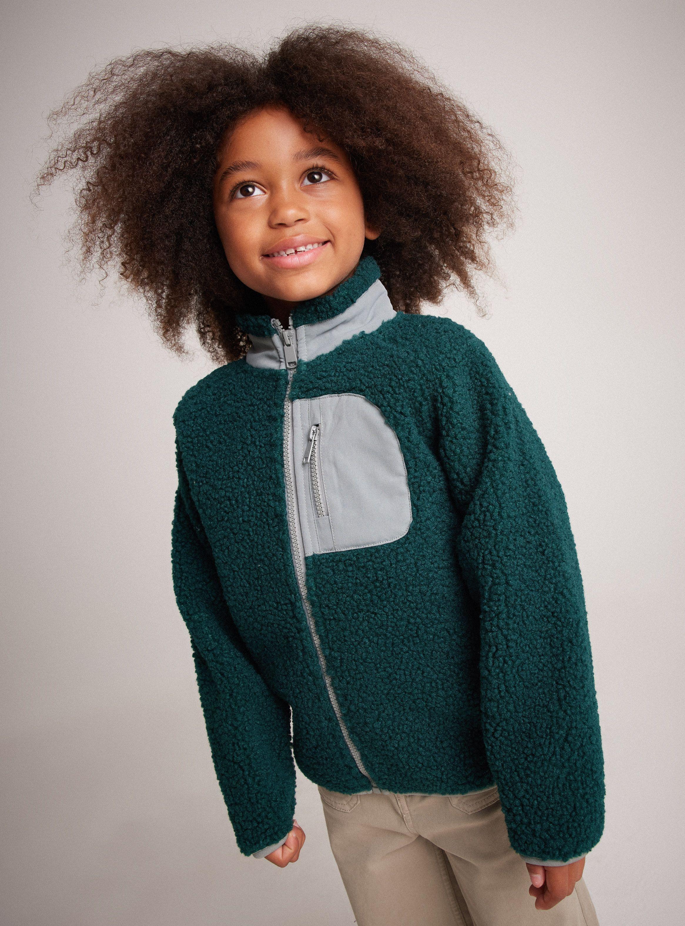 Chaqueta Sherpa Forrada Bolsillos Nylon-0