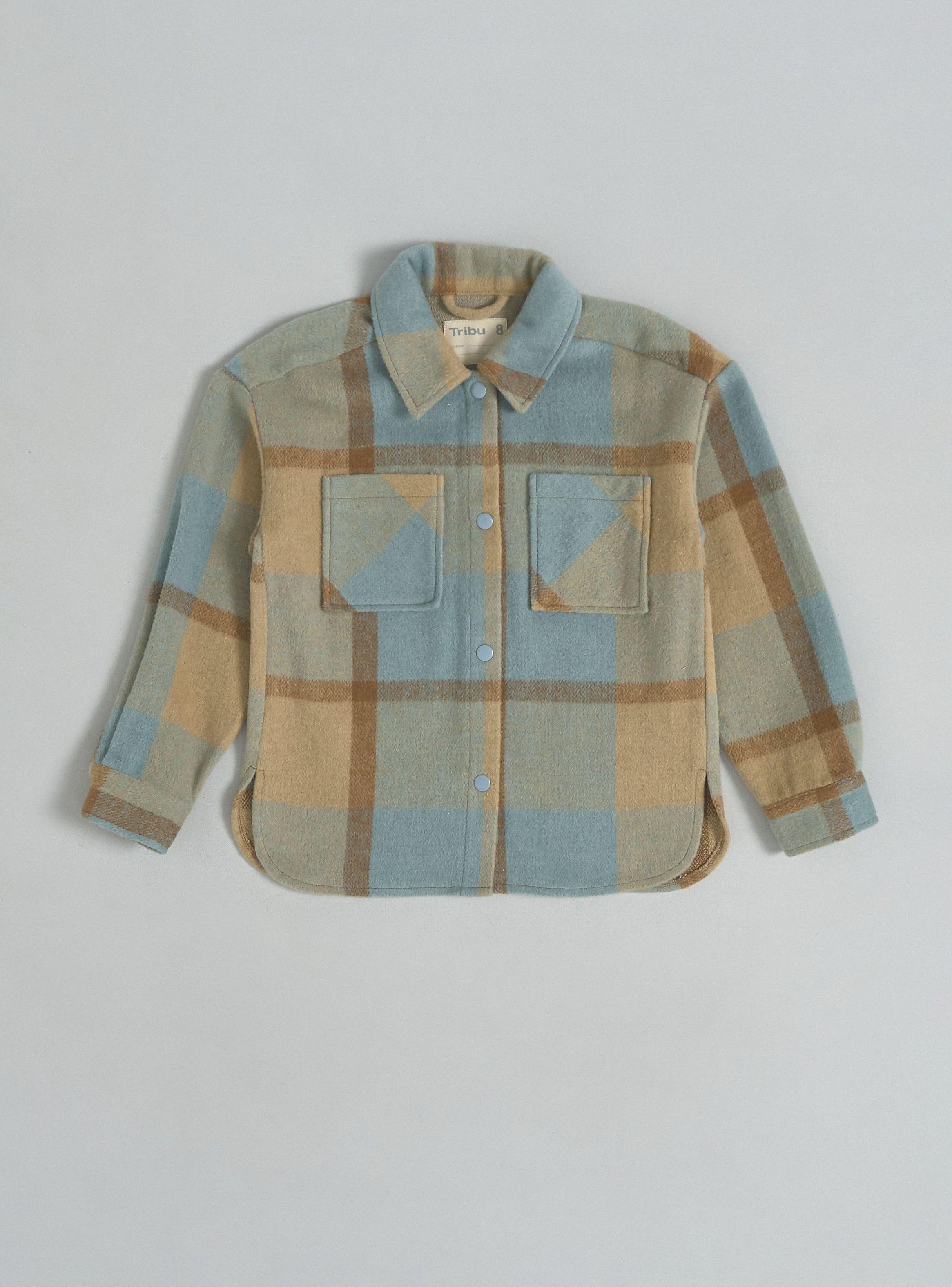 Chaqueta Cuadrillé con Botones-2