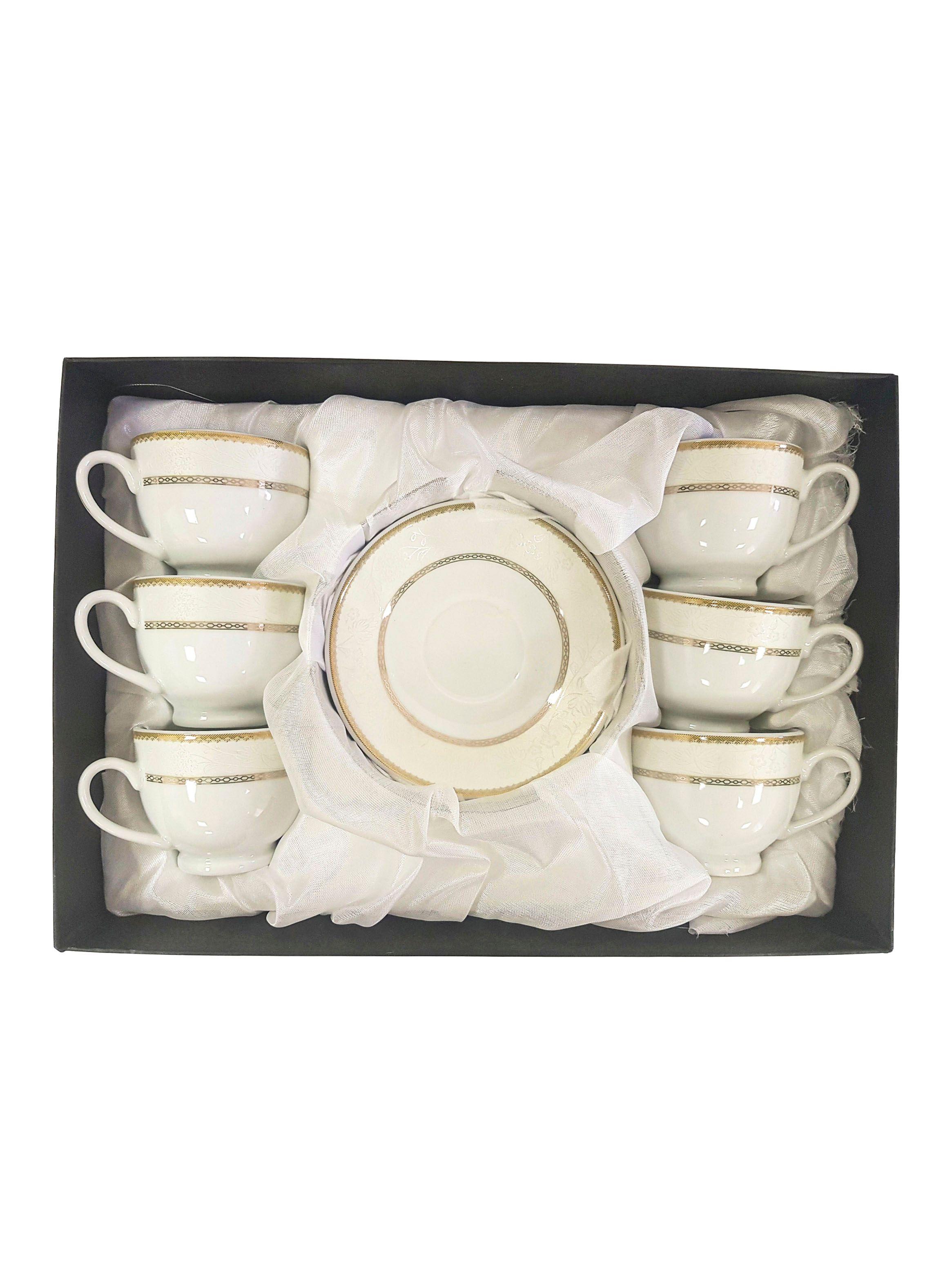 Juego Mallorca de Tazas Para Café 12 Piezas Viena Gold Mallorca-2