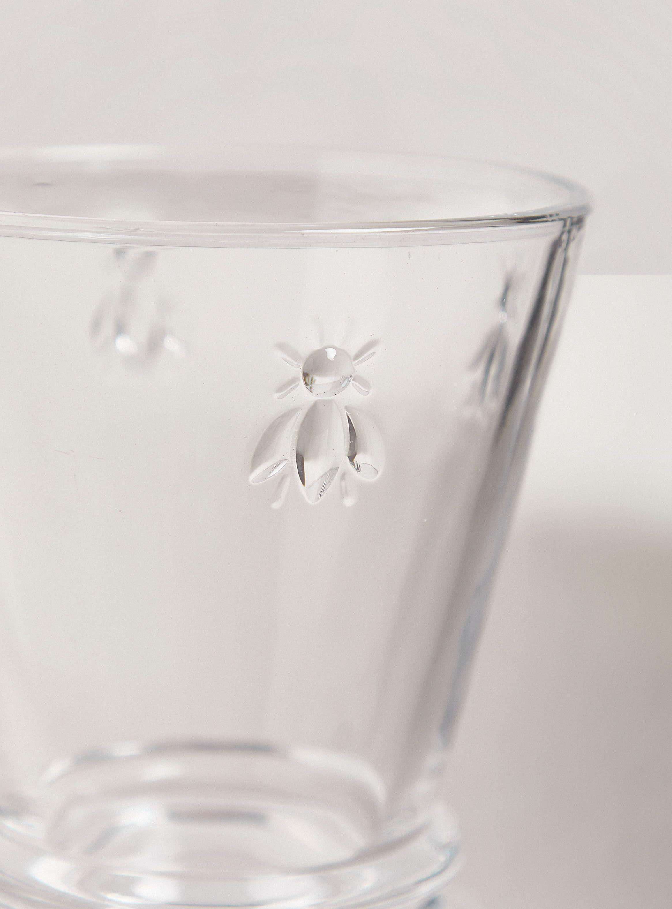 Set 4 Vasos Cortos Vidrio Bee-2