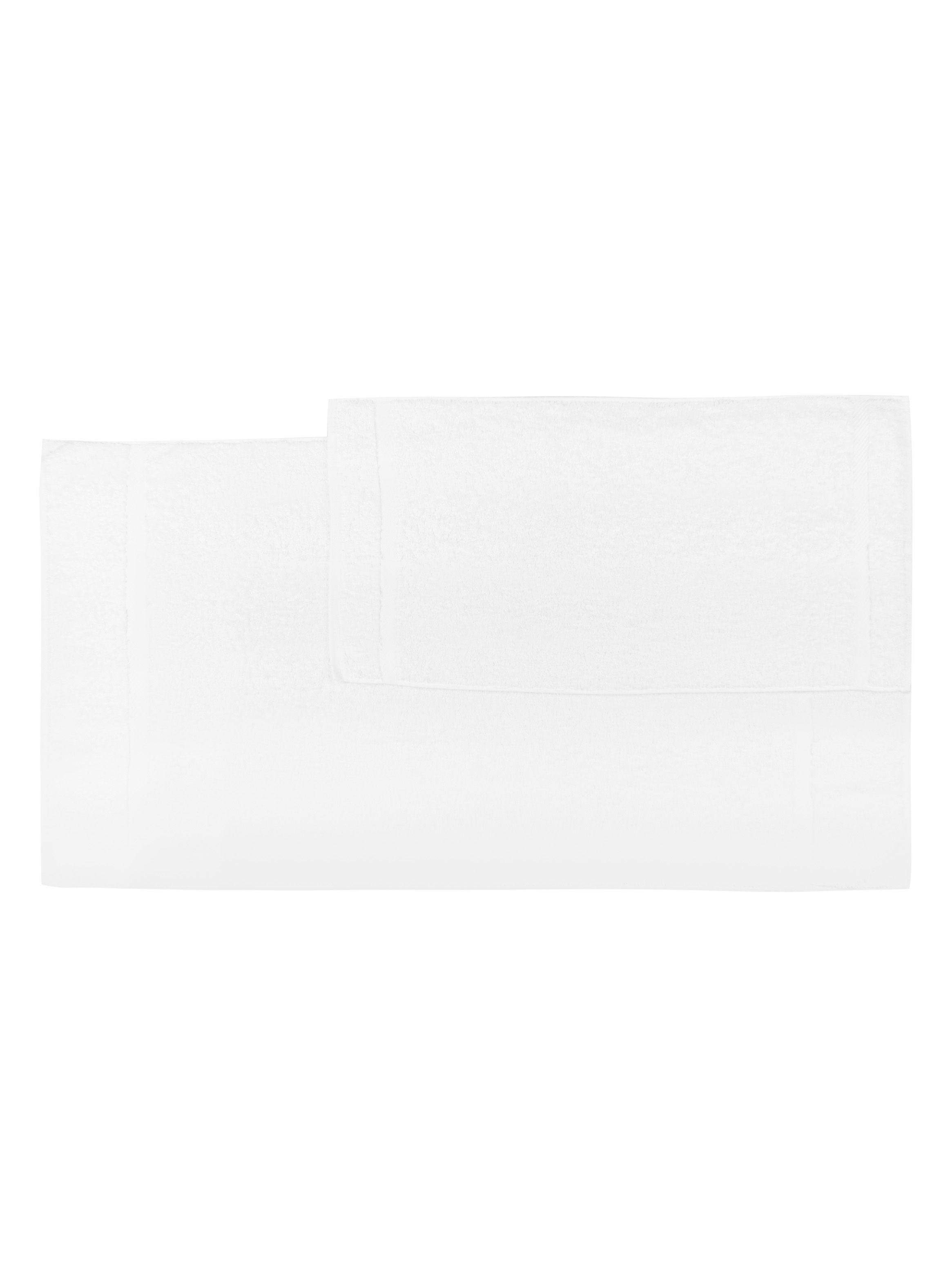 Set Lourdes Toalla de Baño + Mano 700 grs Blanco-2