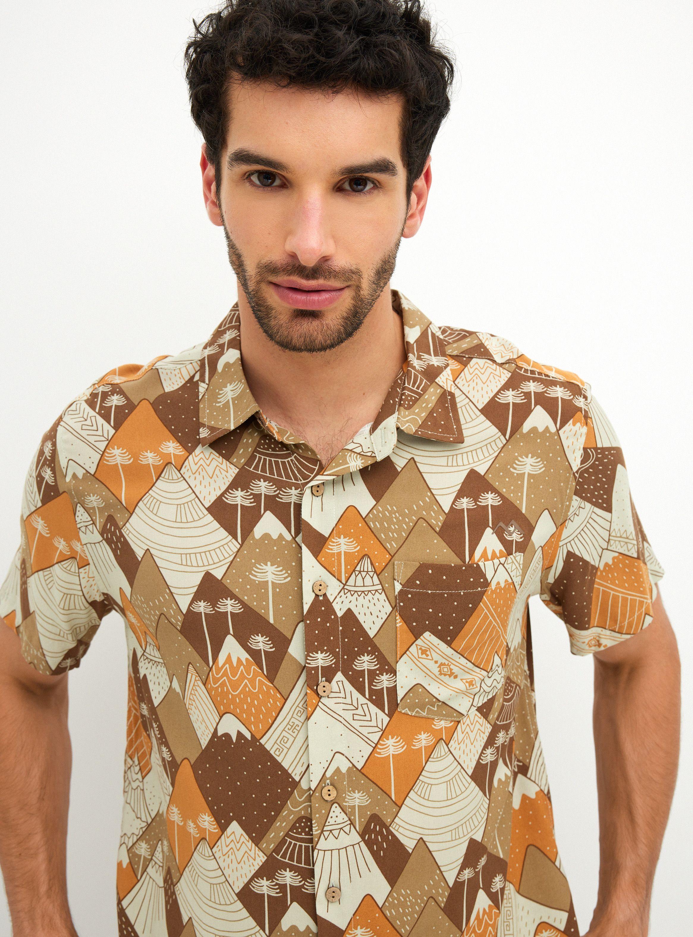 Camisa Estampada Diseño Hombre-2