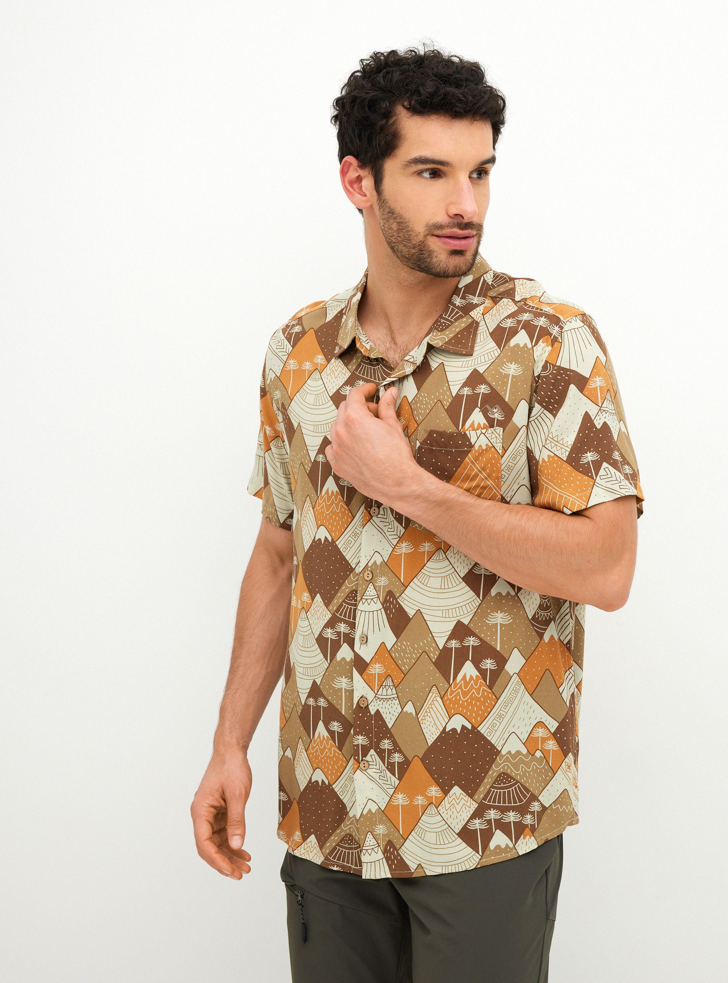 Camisa Estampada Diseño Hombre-0
