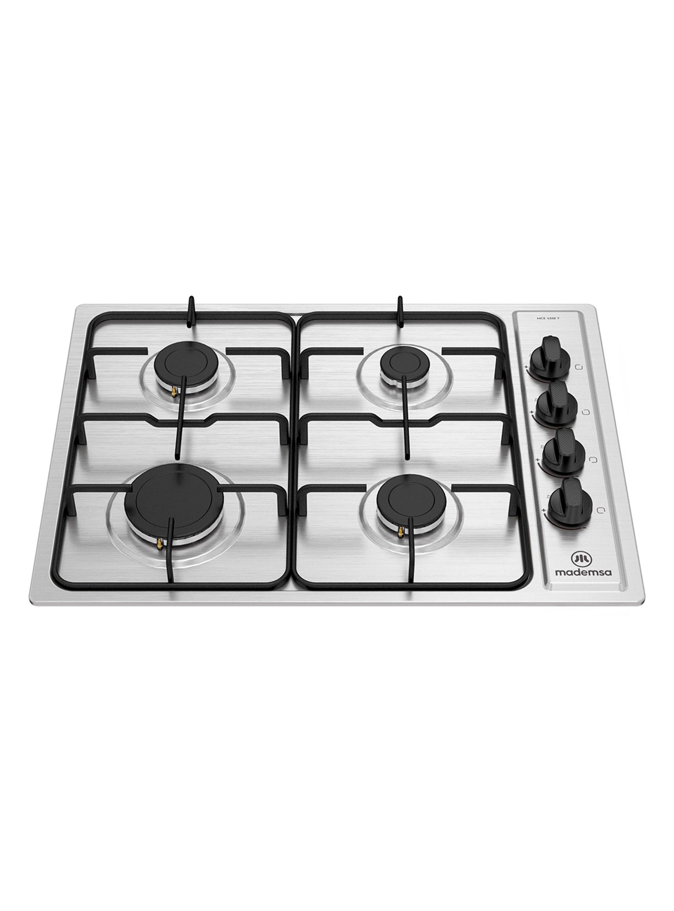 Encimera a Gas 4 Quemadores MCE 435E T Acero-0
