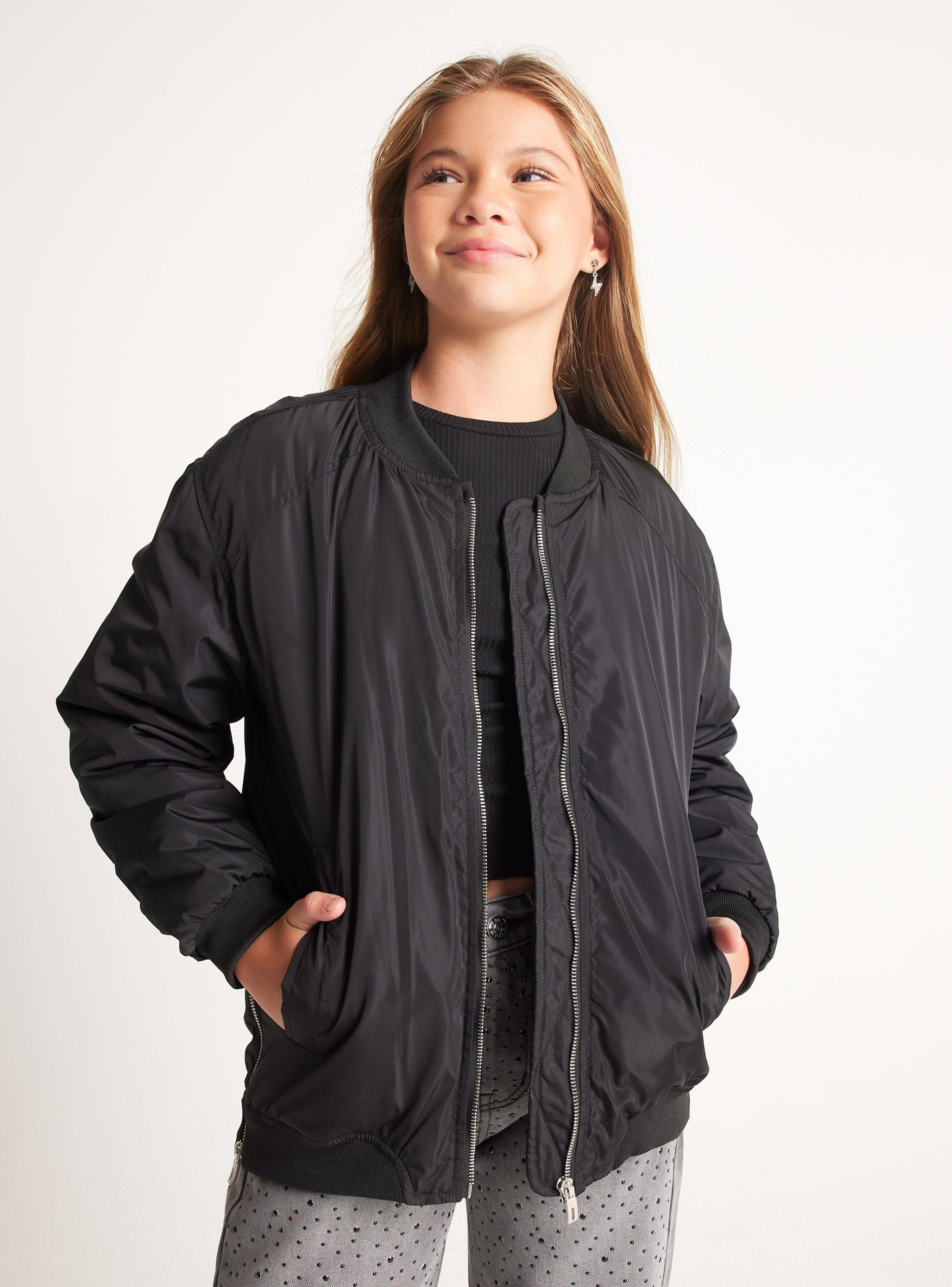 Parka Bomber Con Puños De Rib-0