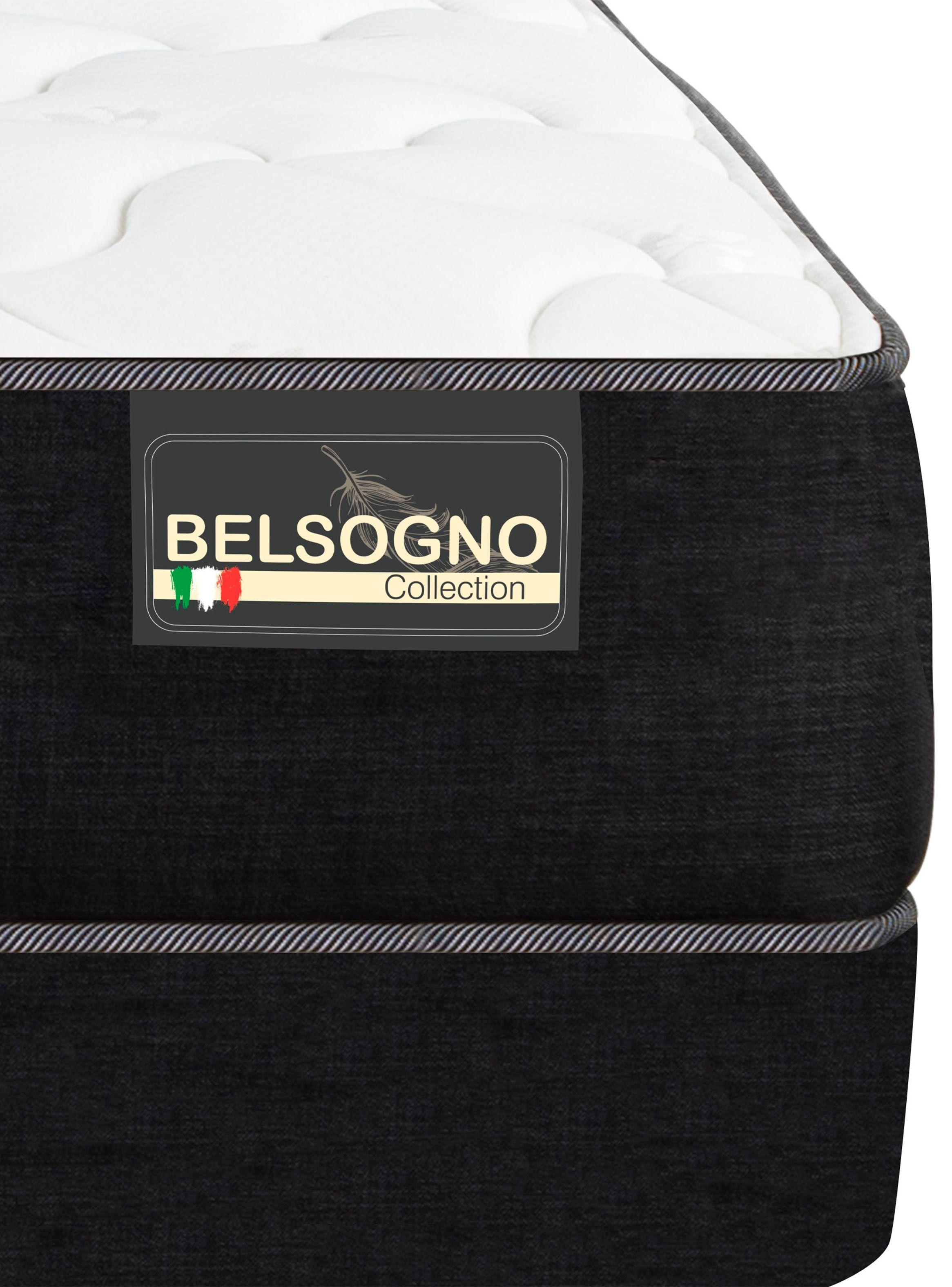Cama Europea Belsogno 2 Plazas + Respaldo Black-3