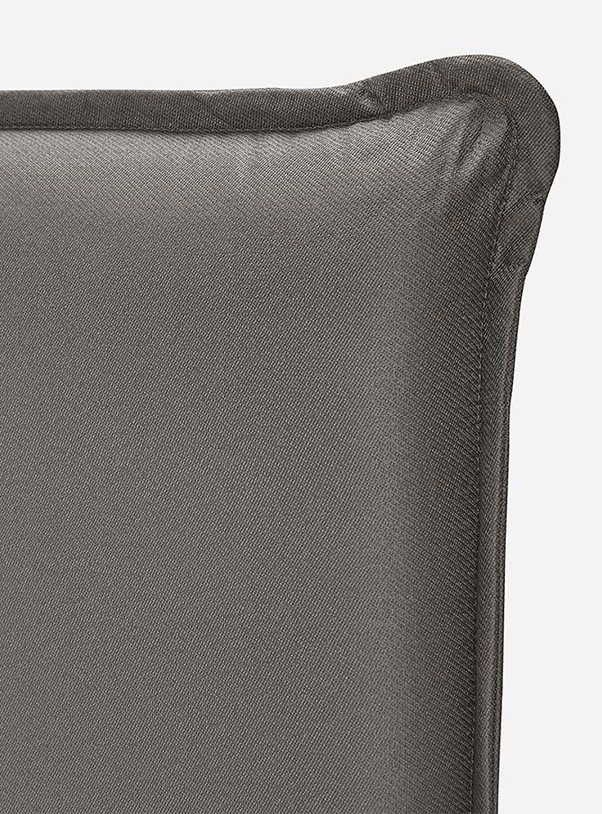 Cama Europea Tempo 2 Plazas Base Dividida + Respaldo + Veladores Maurice Gris-4