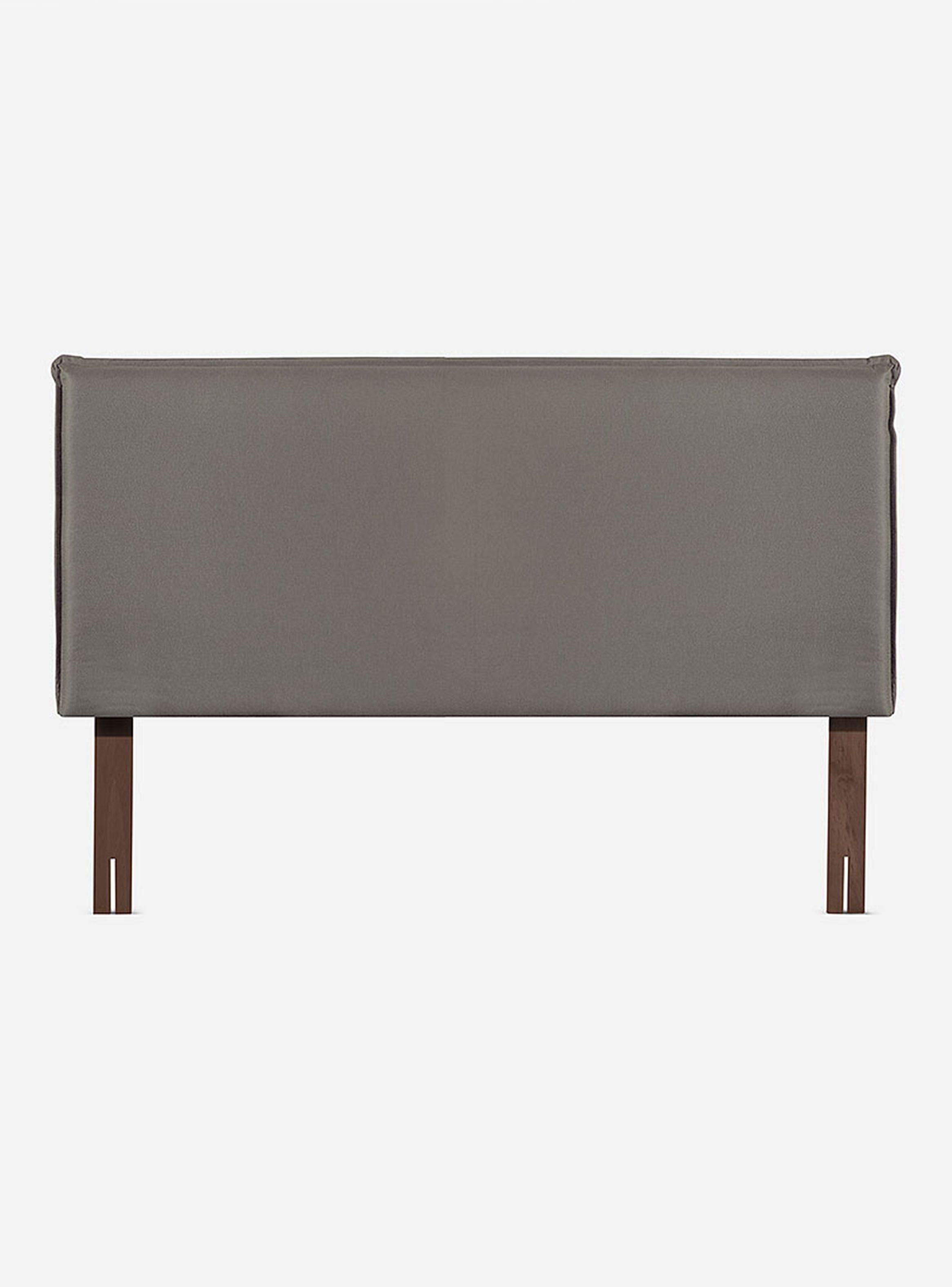 Cama Europea Tempo 2 Plazas Base Dividida + Respaldo Maurice Gris-2