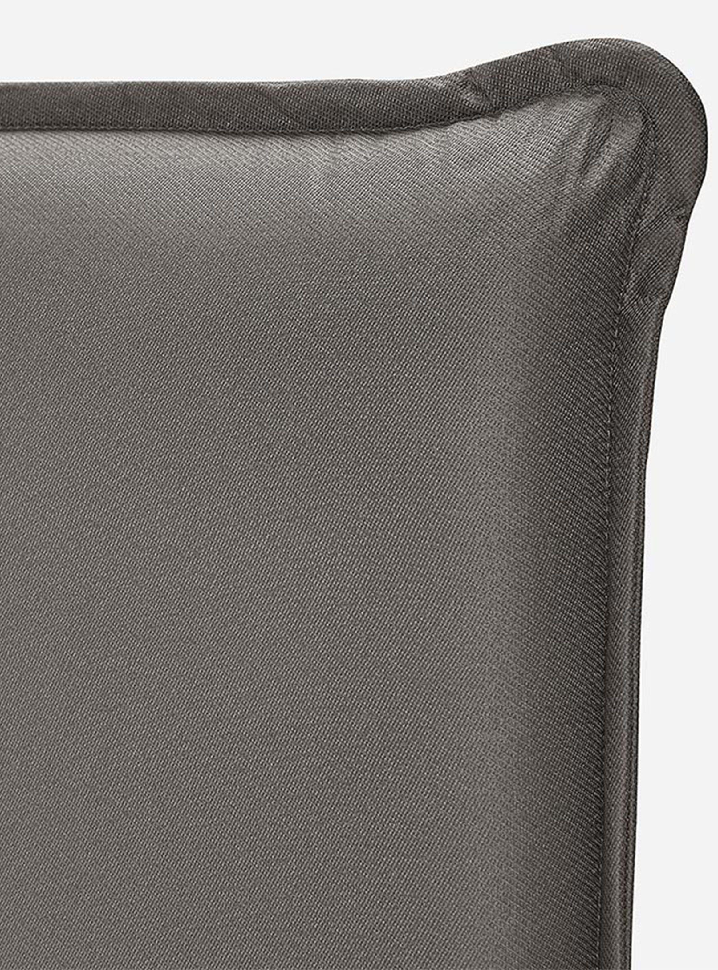 Cama Europea Tempo 2 Plazas Base Dividida + Respaldo Maurice Gris-4