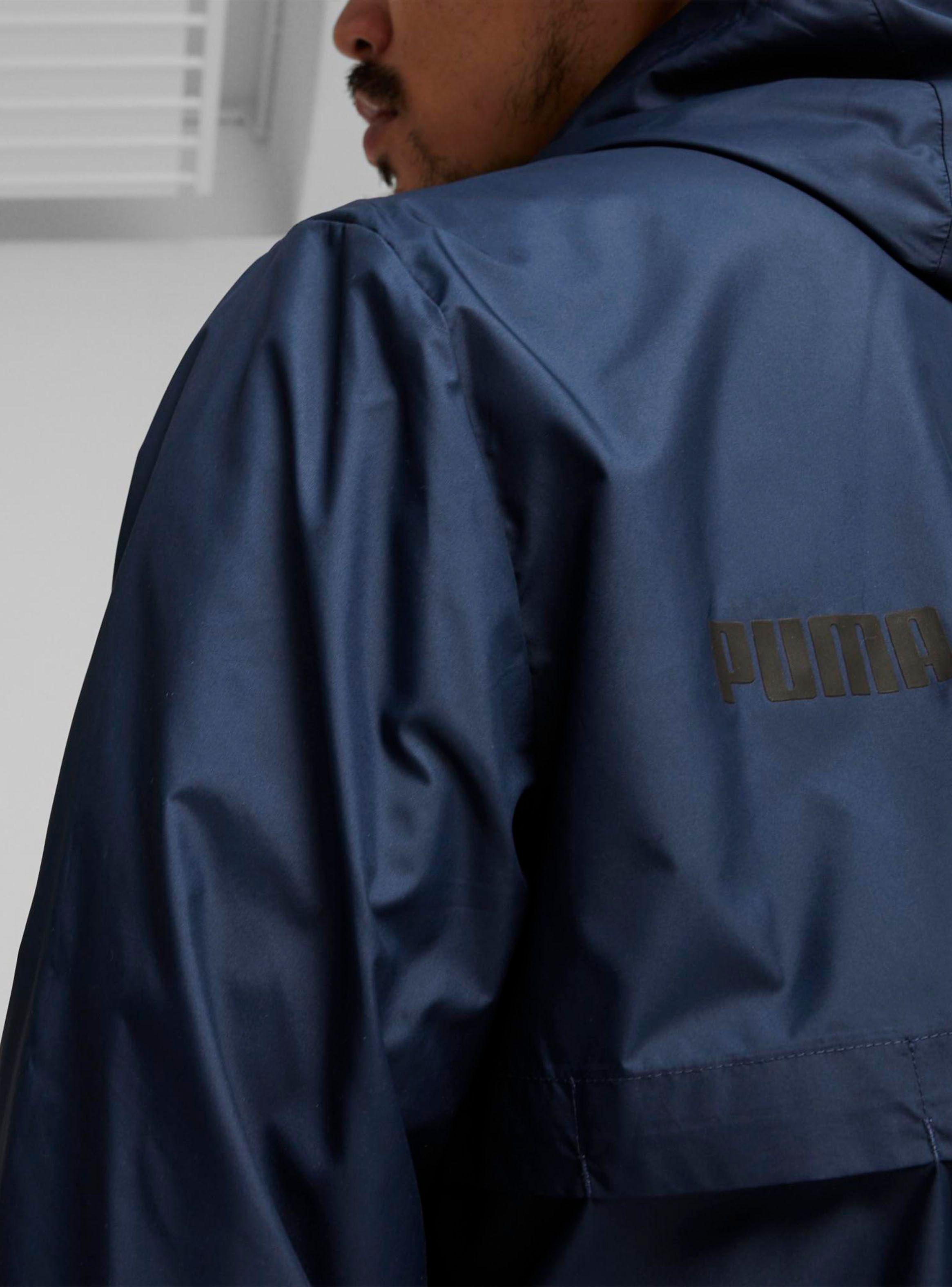 Chaqueta Ess Solid Windbreaker Azul-2