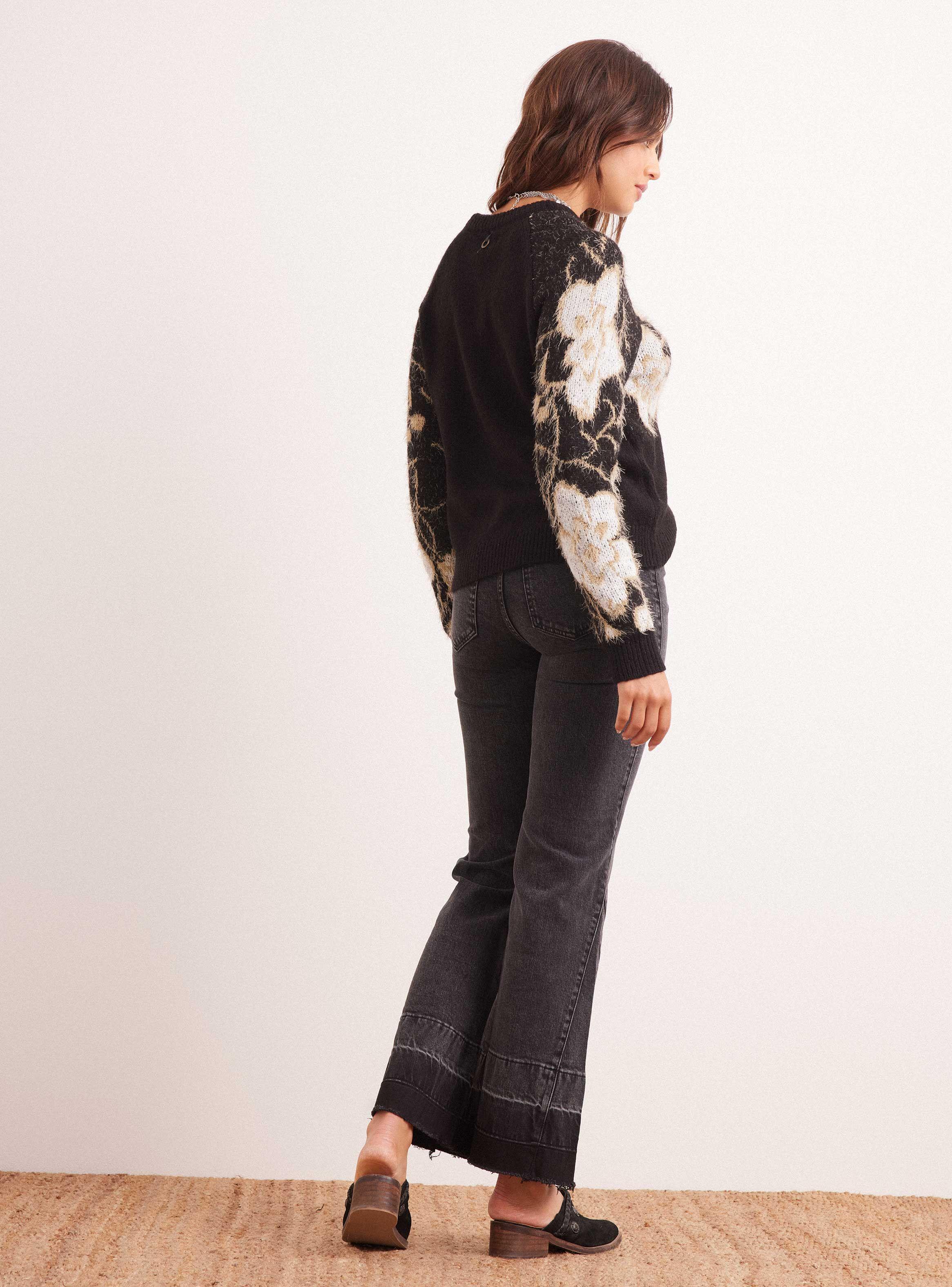 Sweater Dibujo en Jacquard con Hilado Contratono-5