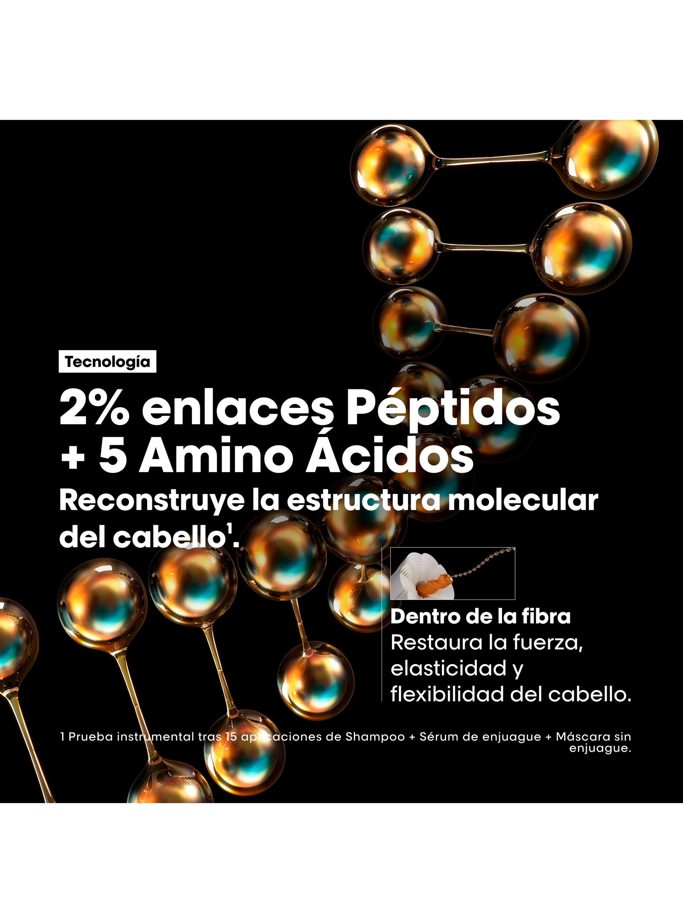 Tratamiento Liquido Sérum con Aclarado Reparación Molecular Profunda Cabello Dañado Absolut Repair Molecular 250ml-5