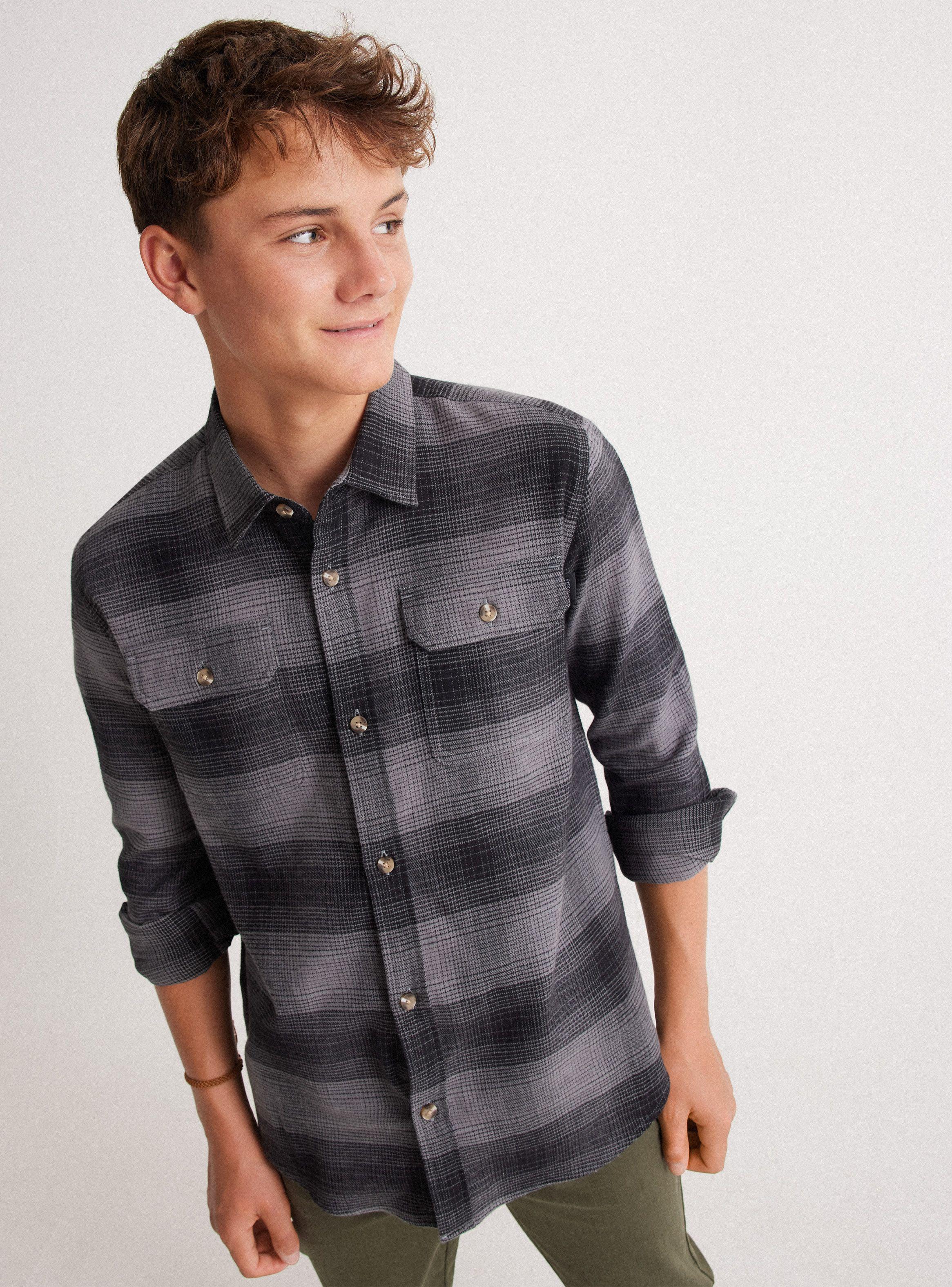 Camisa De Vestir Franela Estampada-0