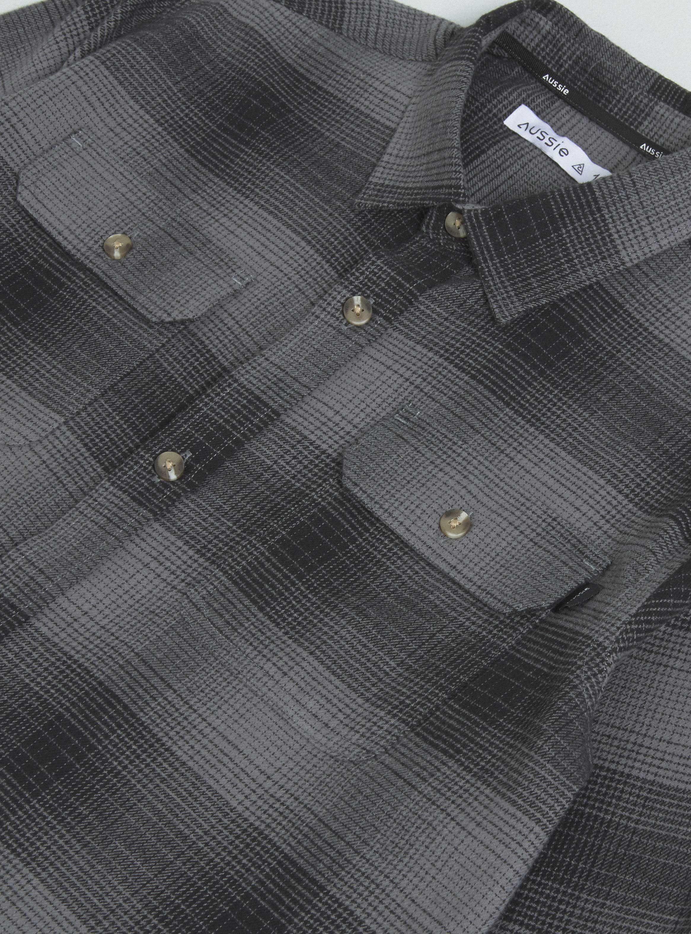 Camisa De Vestir Franela Estampada-4