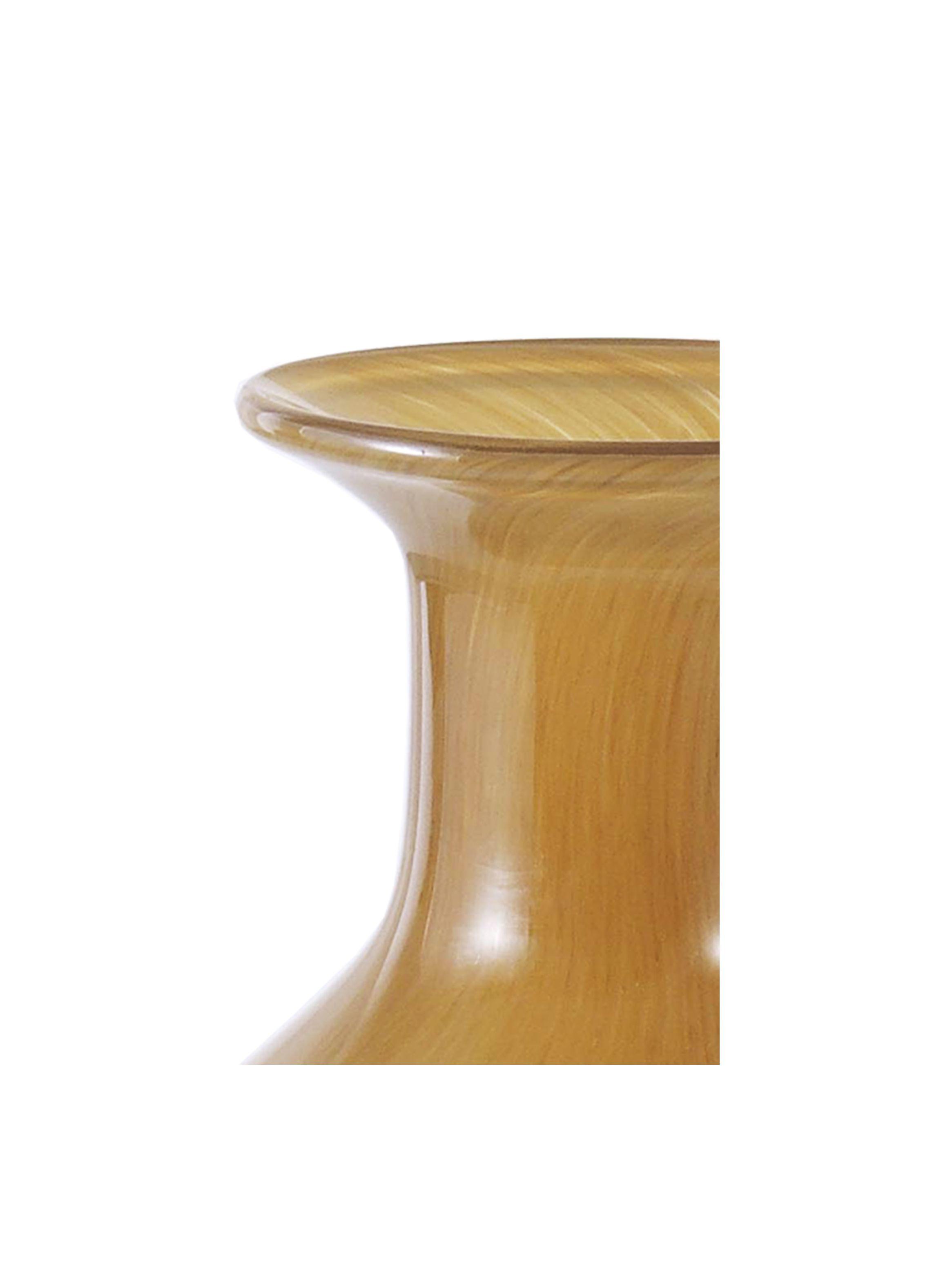 Jarrón Vidrio Ocre S-4