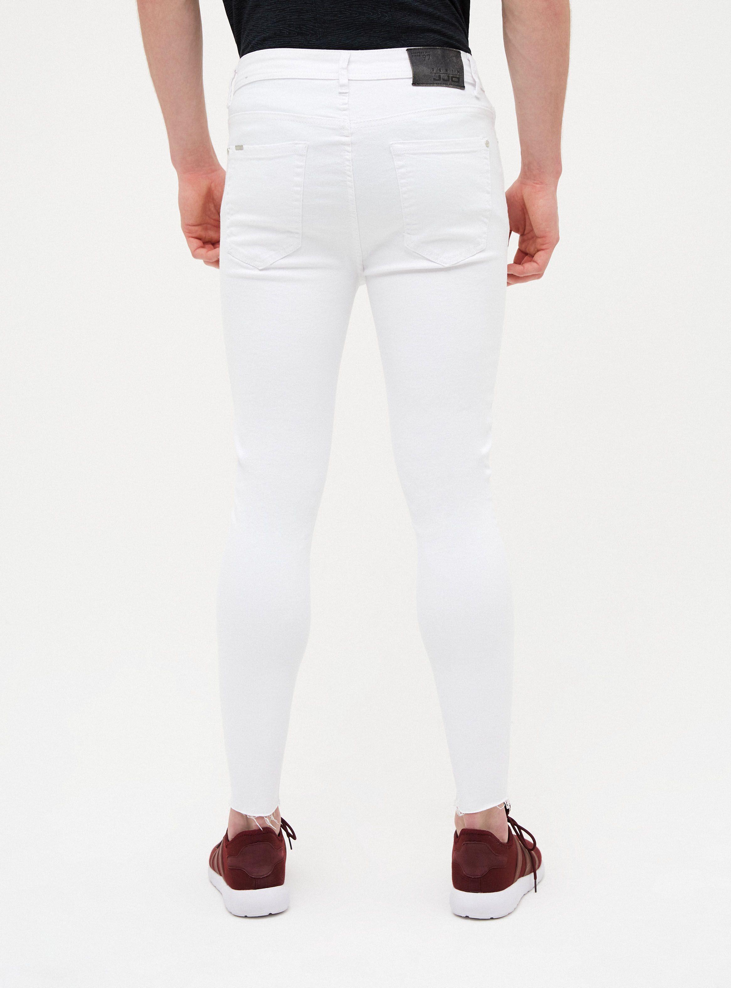 Jeans JJO Spray On con Roturas Blanco JJO-1
