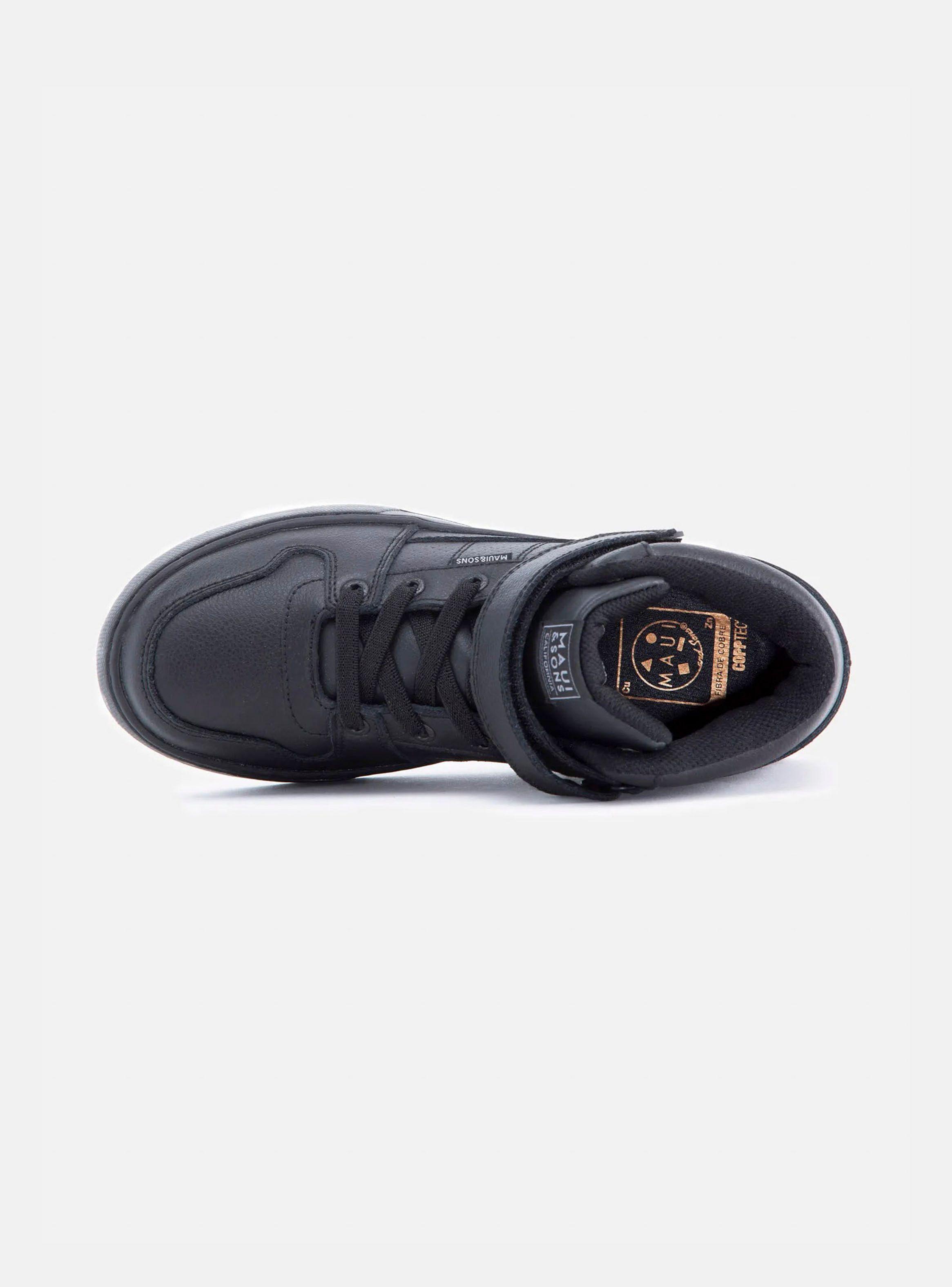 Zapato Escolar Cana y Velcro Hombre-2