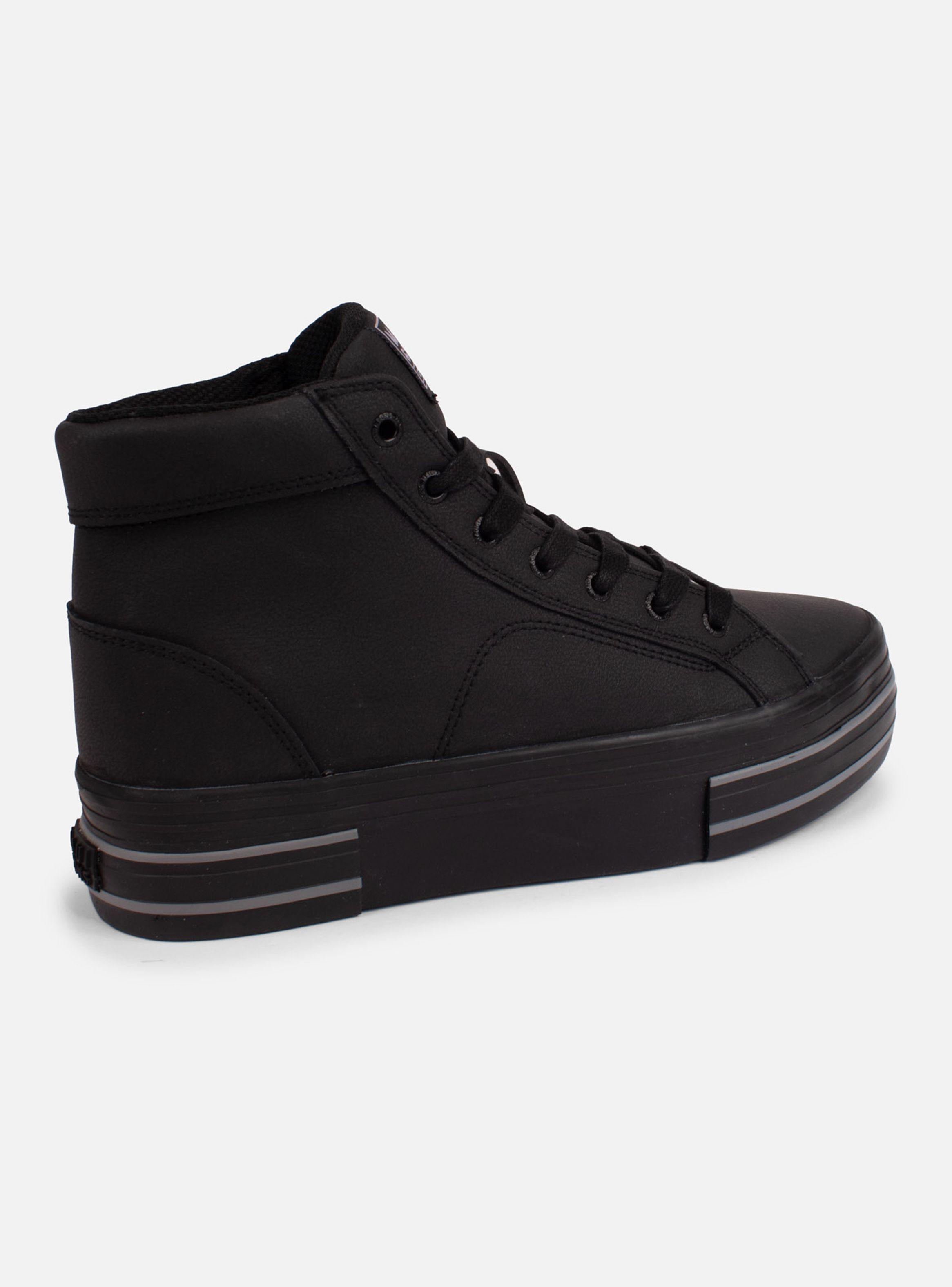 Zapato Escolar con Caña y Plataforma Mujer-3