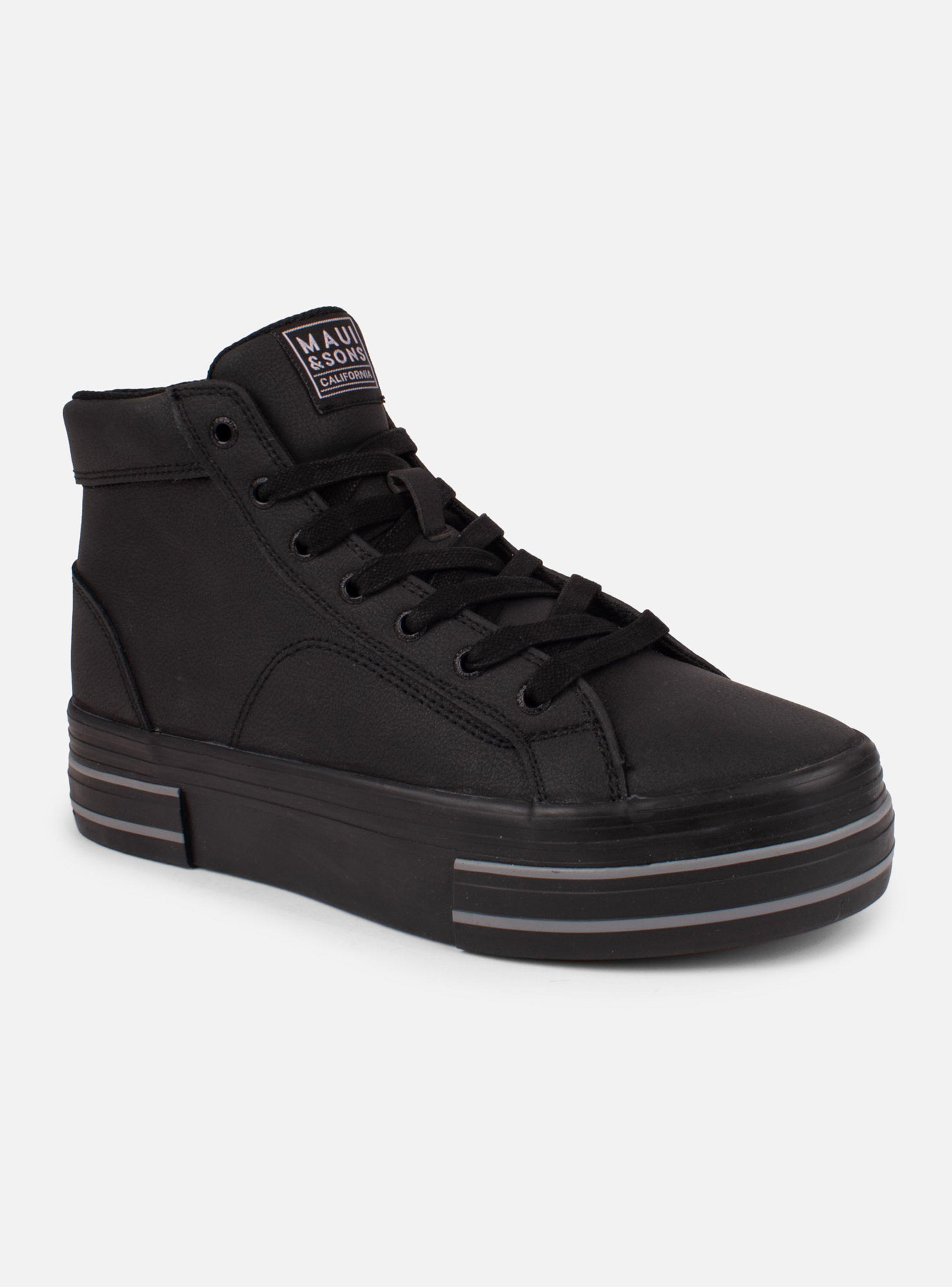 Zapato Escolar con Caña y Plataforma Mujer-1