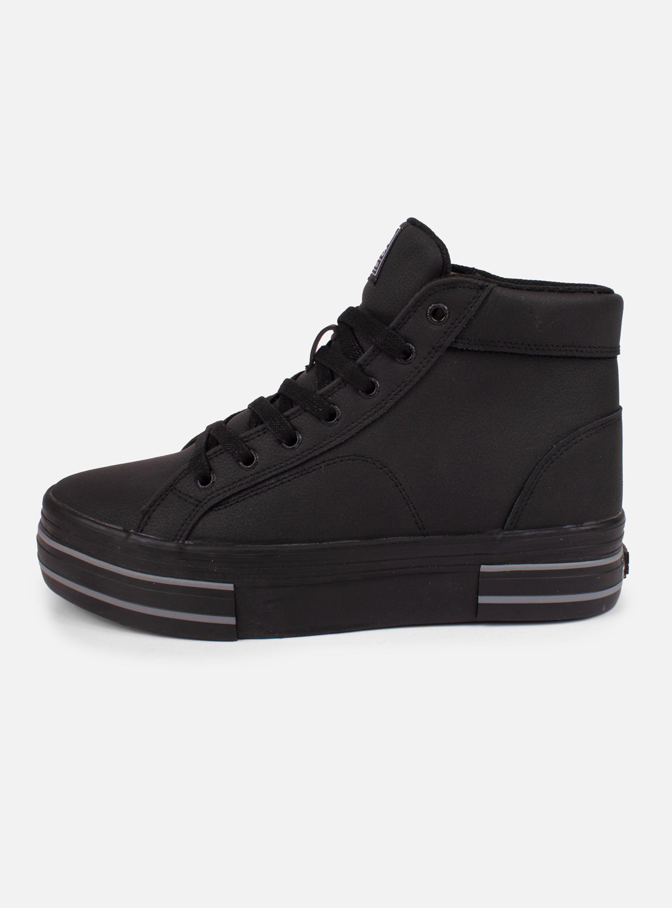Zapato Escolar con Caña y Plataforma Mujer-2