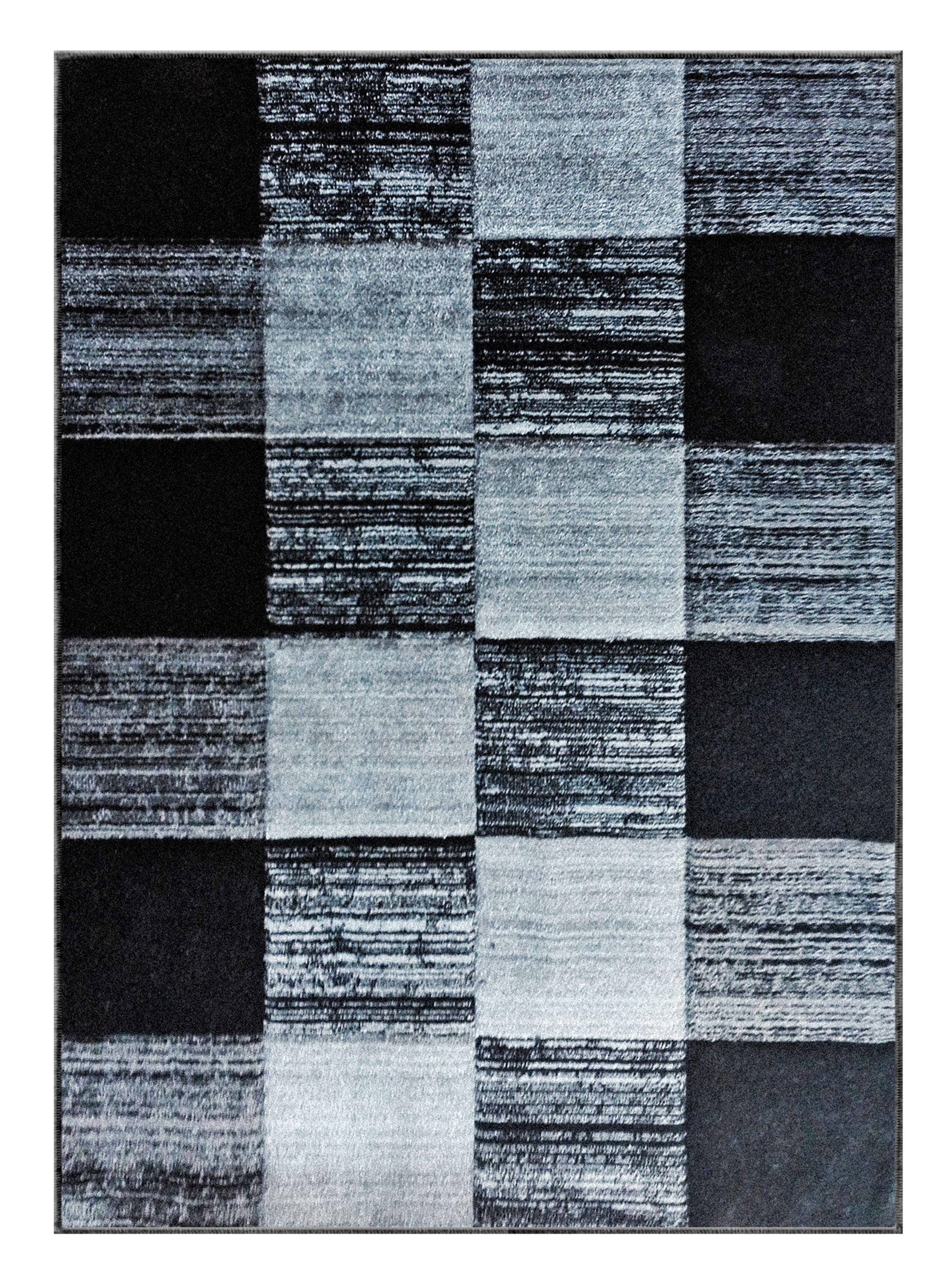 Alfombra Frize Carved 170 x 230 cm Negro Idetex-0