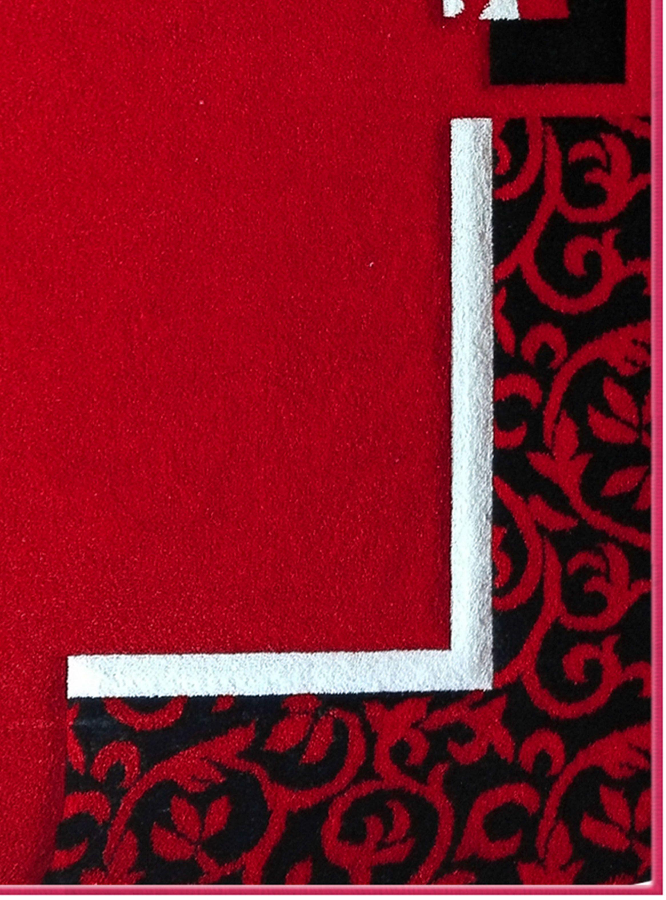 Alfombra Frize Carved 150 x 200 cm Rojo-1