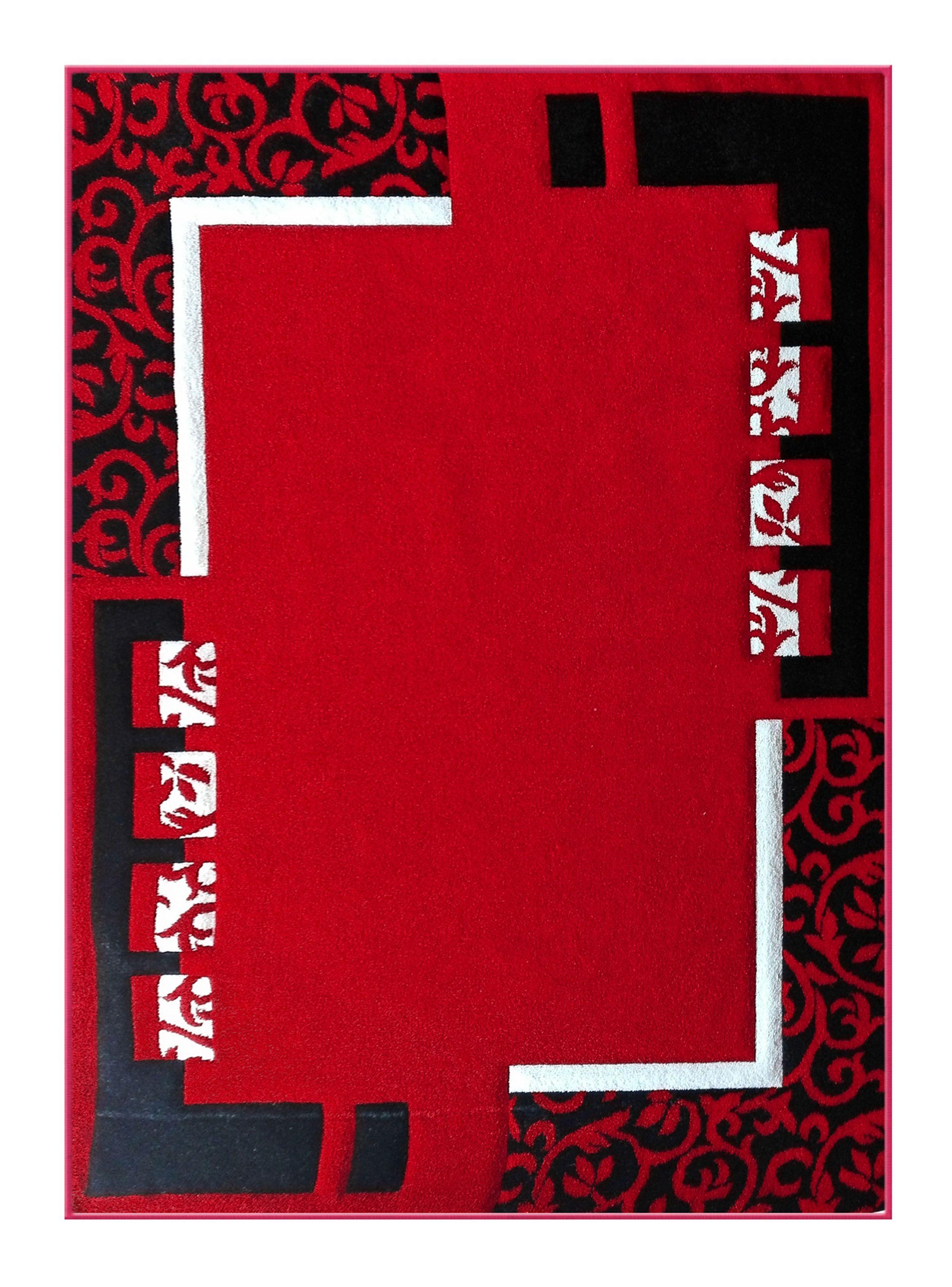 Alfombra Frize Carved 150 x 200 cm Rojo-0
